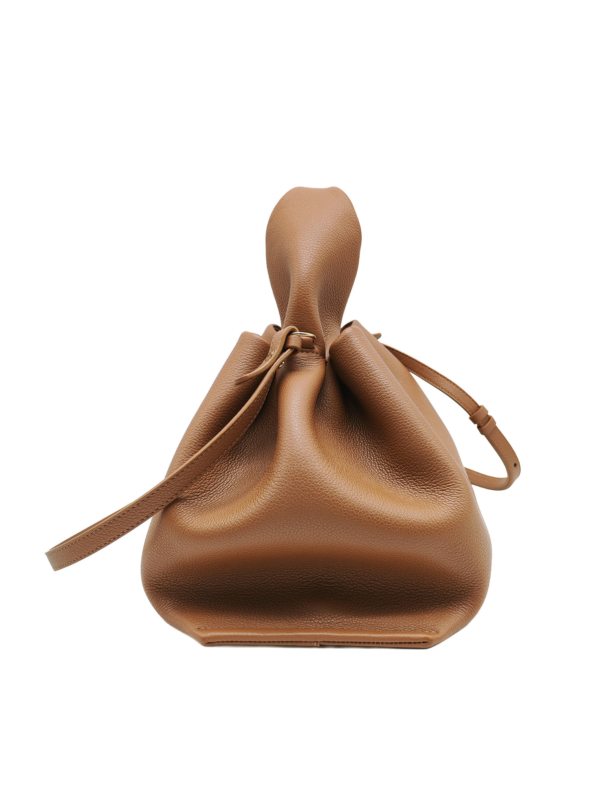 Polene Numero Neuf in Camel Graine Leather