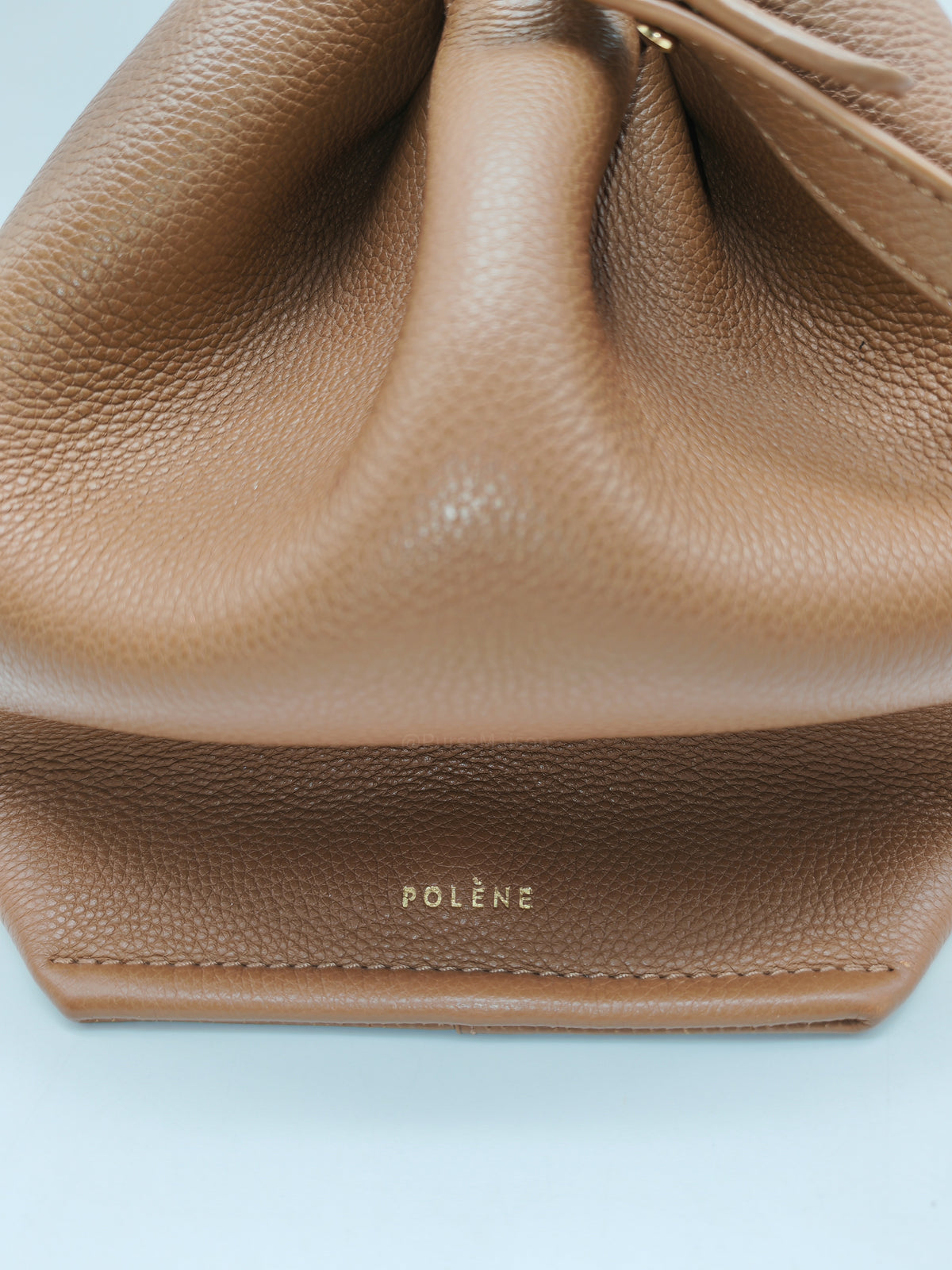 Polene Numero Neuf in Camel Graine Leather