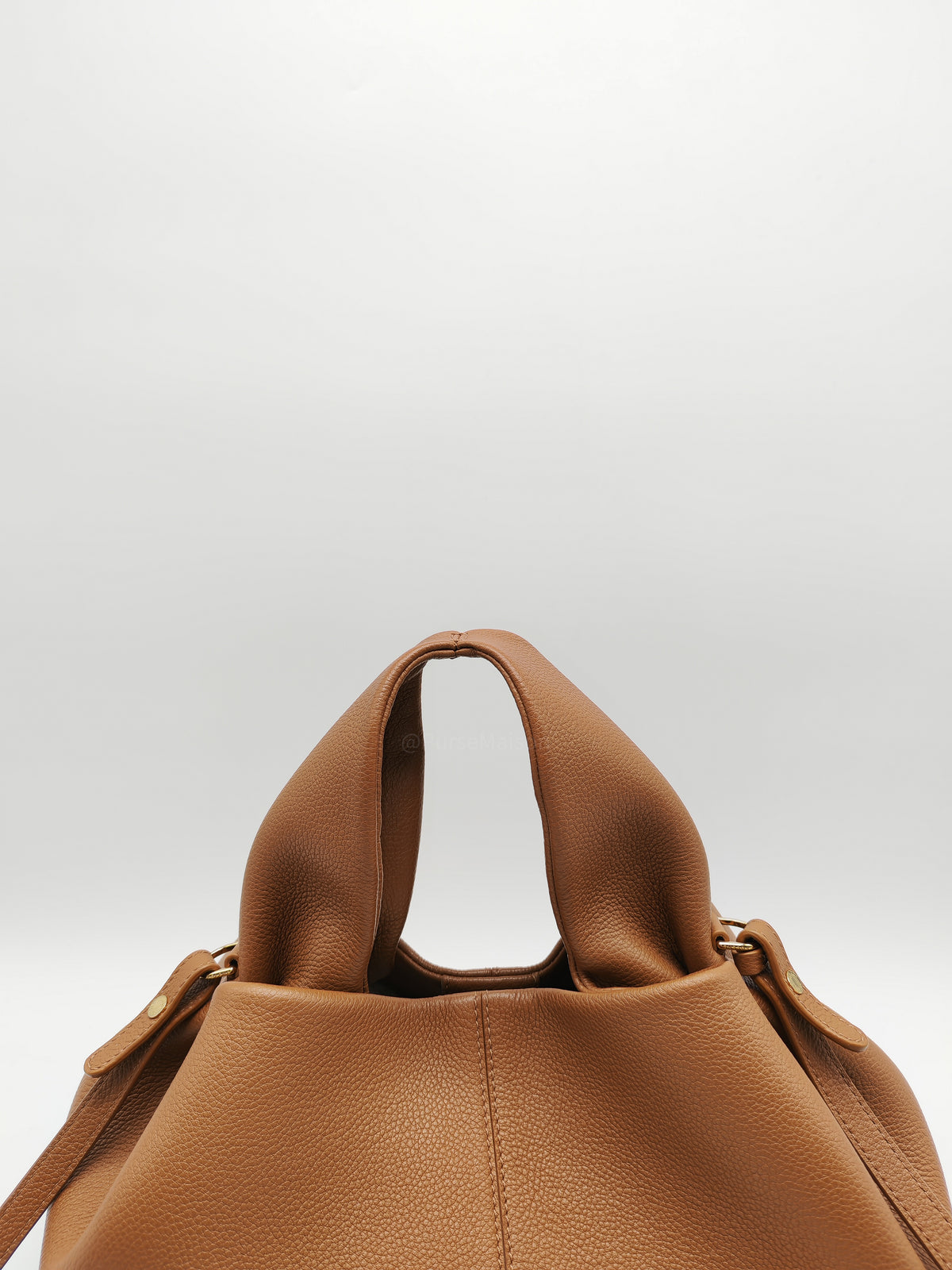 Polene Numero Neuf in Camel Graine Leather