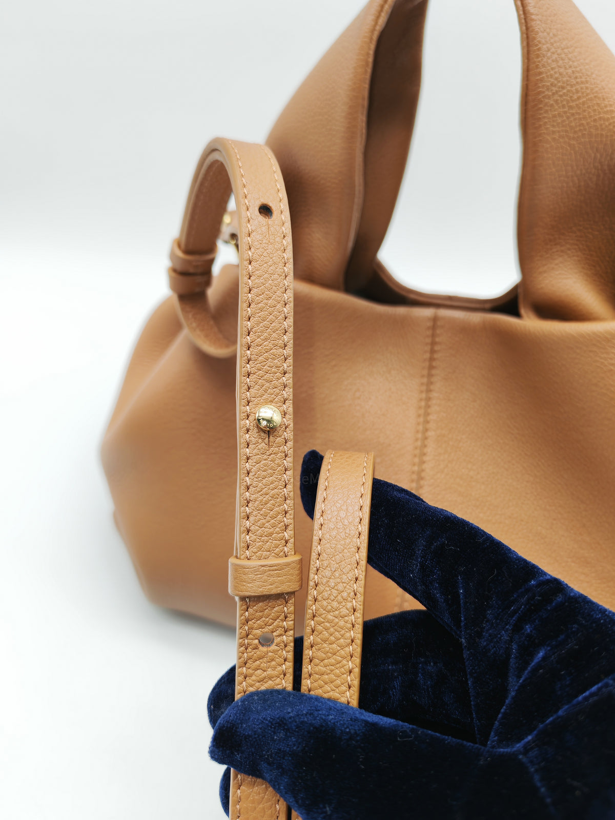Polene Numero Neuf in Camel Graine Leather