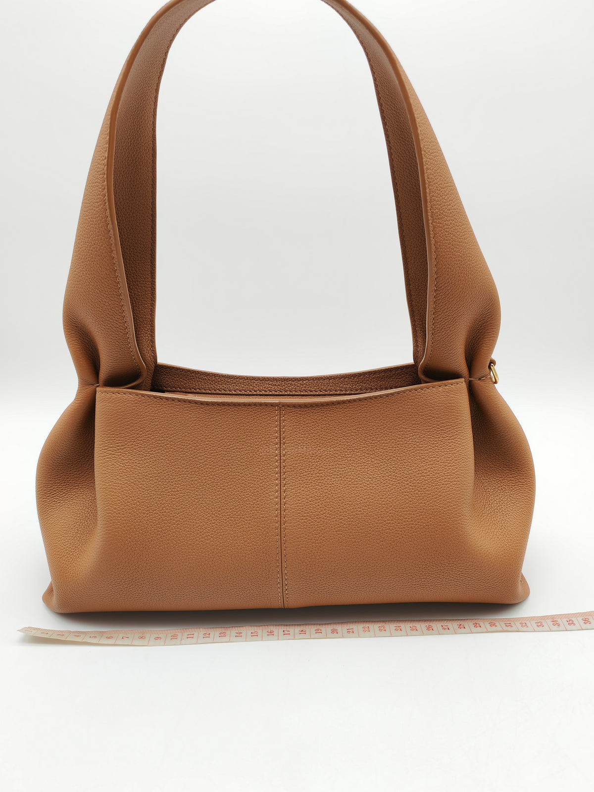 Polene Numéro Neuf East West in Camel Graine Textured Leather