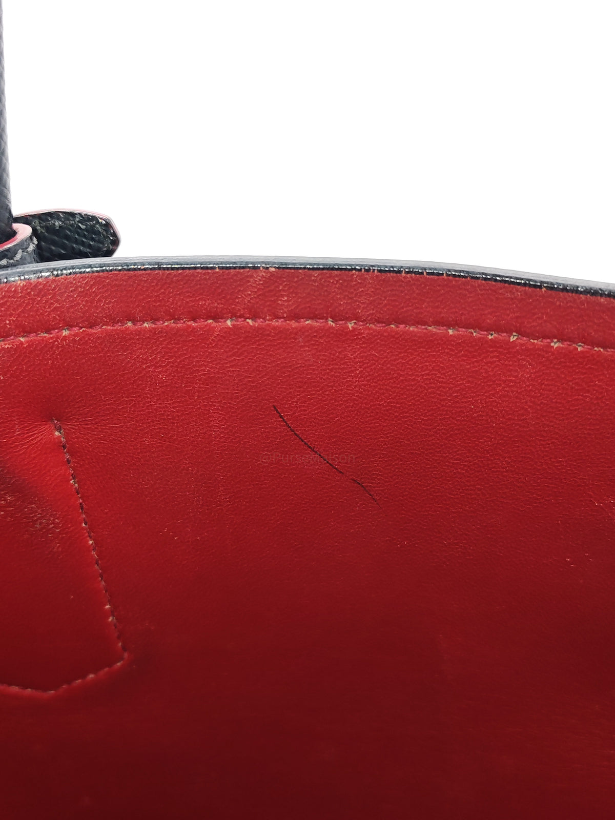 Prada Saffiano Cuir Black Double Bag Medium