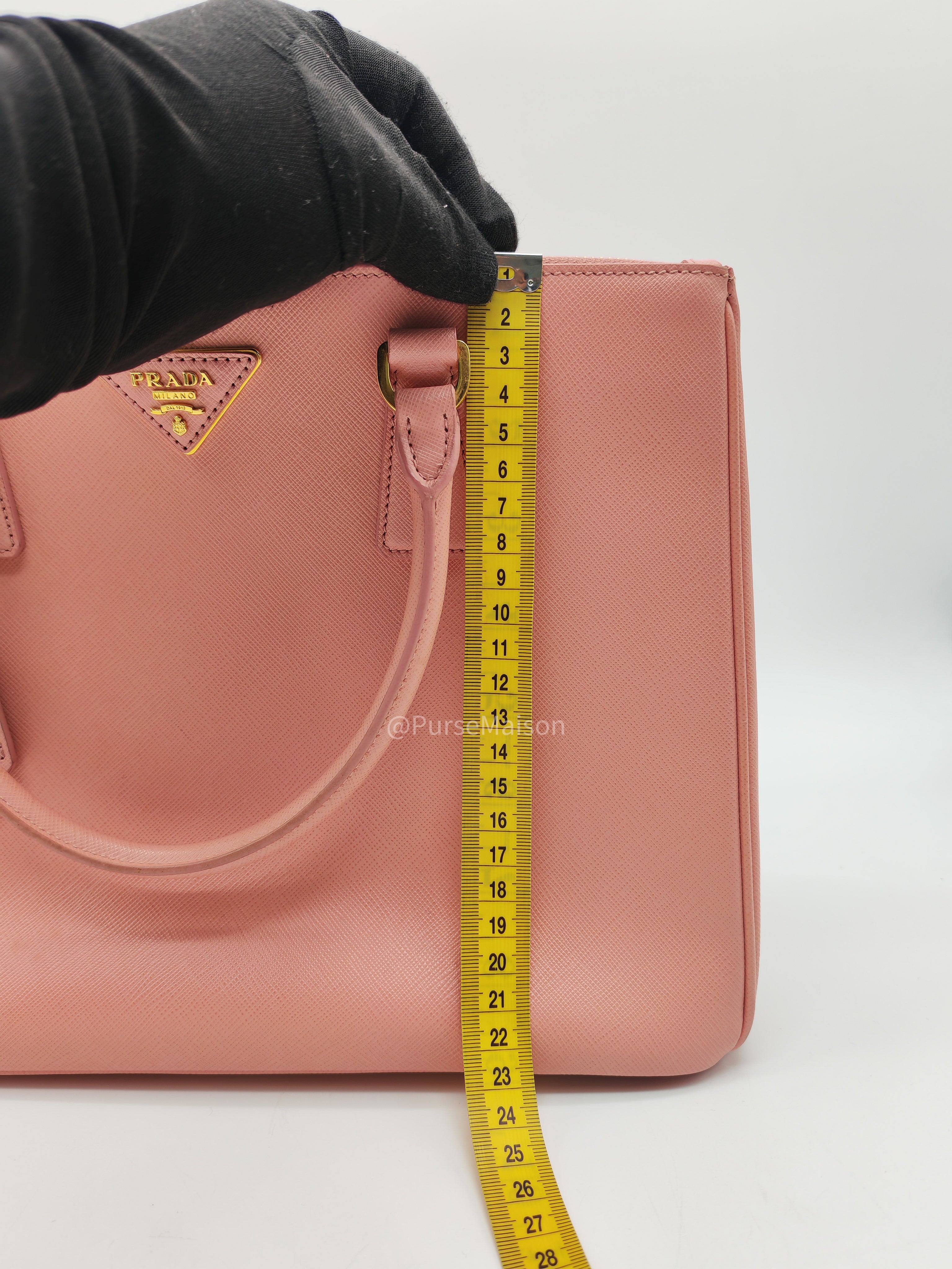 Prada Galleria Saffiano Leather Bag Petalo GHW