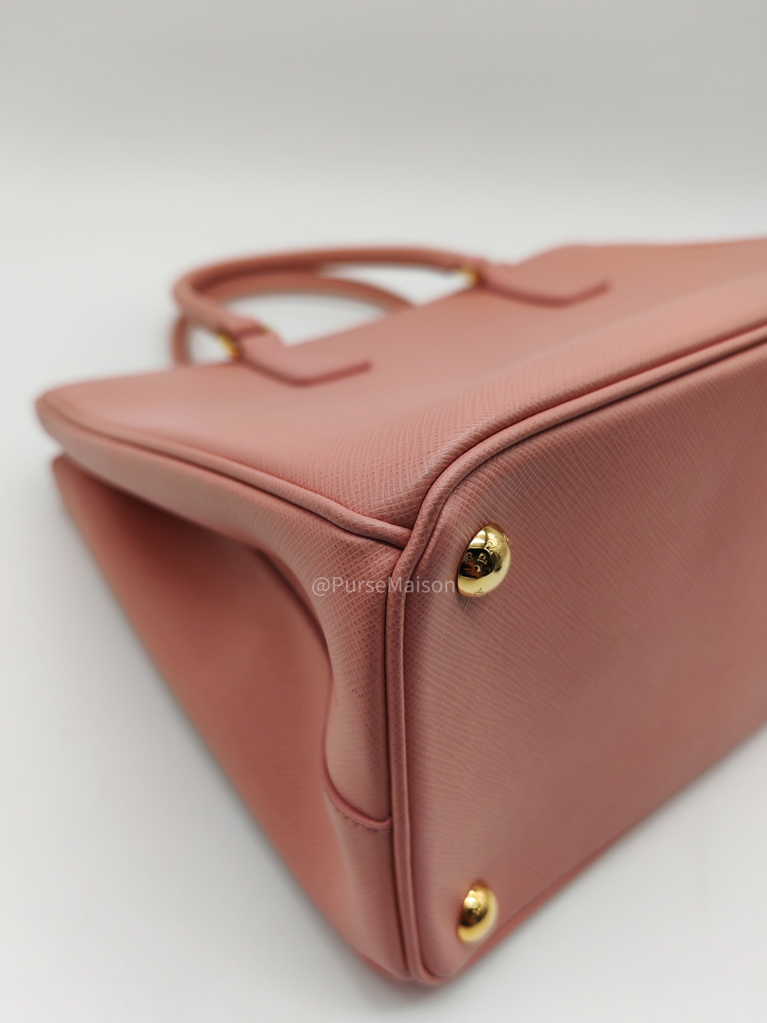 Prada Galleria Saffiano Leather Bag Petalo GHW