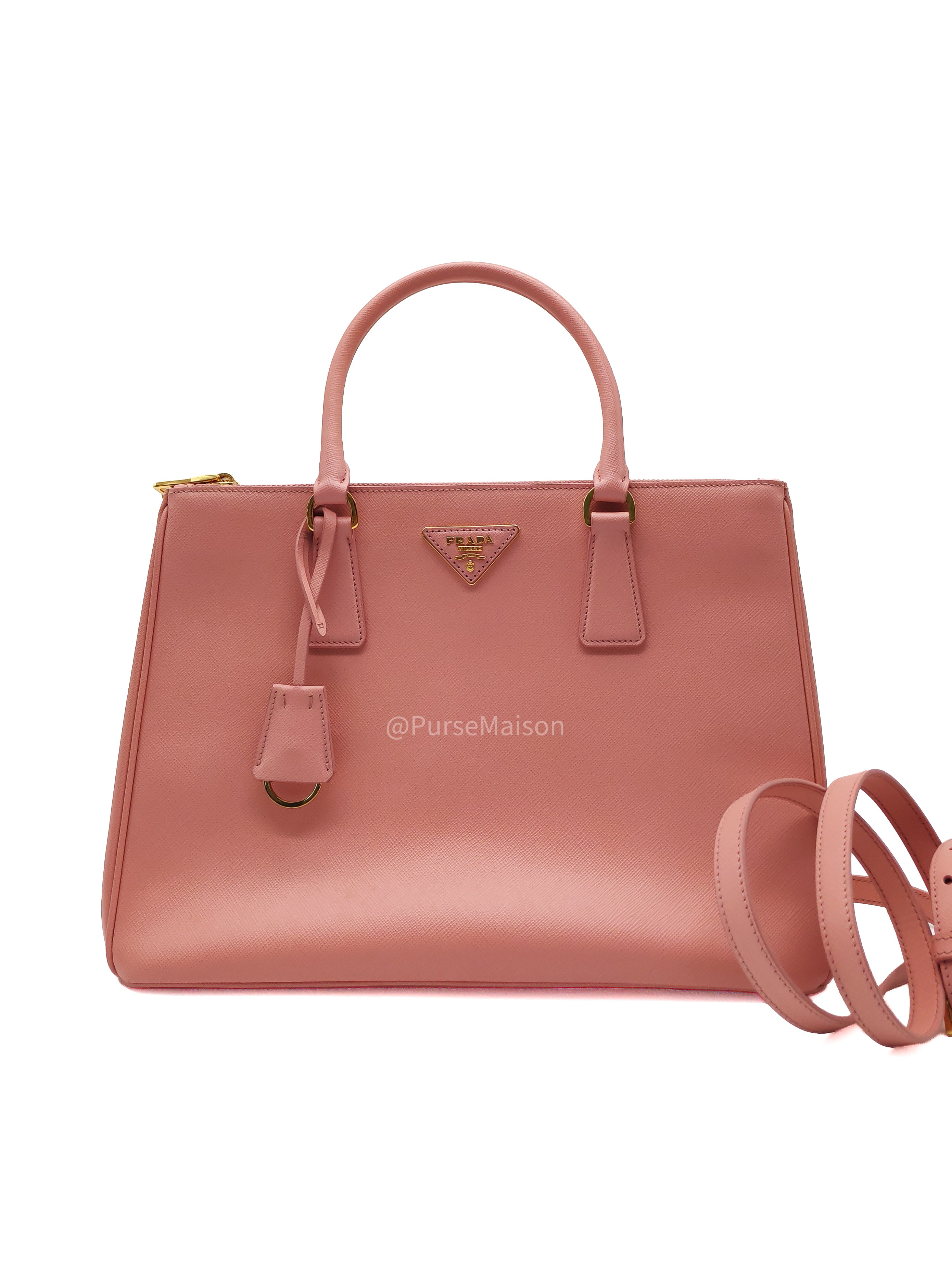 Prada Galleria Saffiano Leather Bag Petalo GHW