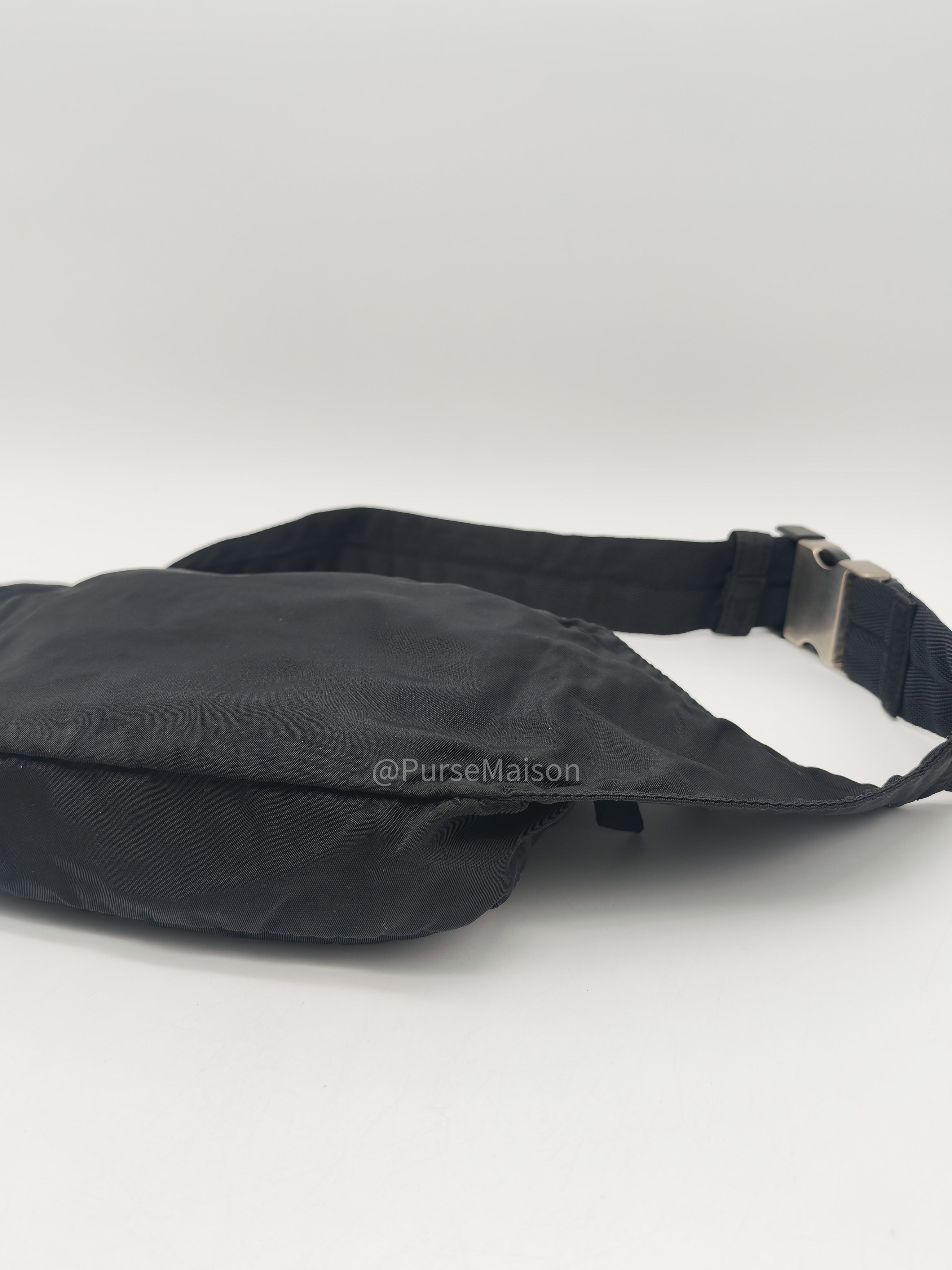 Prada Tessuto nylon Multi-Pocket Belt Bag in Triangle Logo Plaque