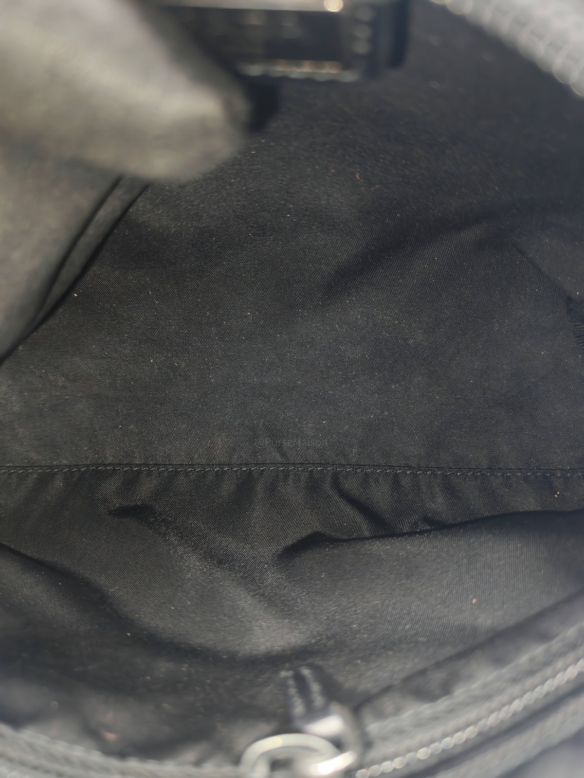 Prada Nylon Cosmetic Pouch in Black Nylon Canvas
