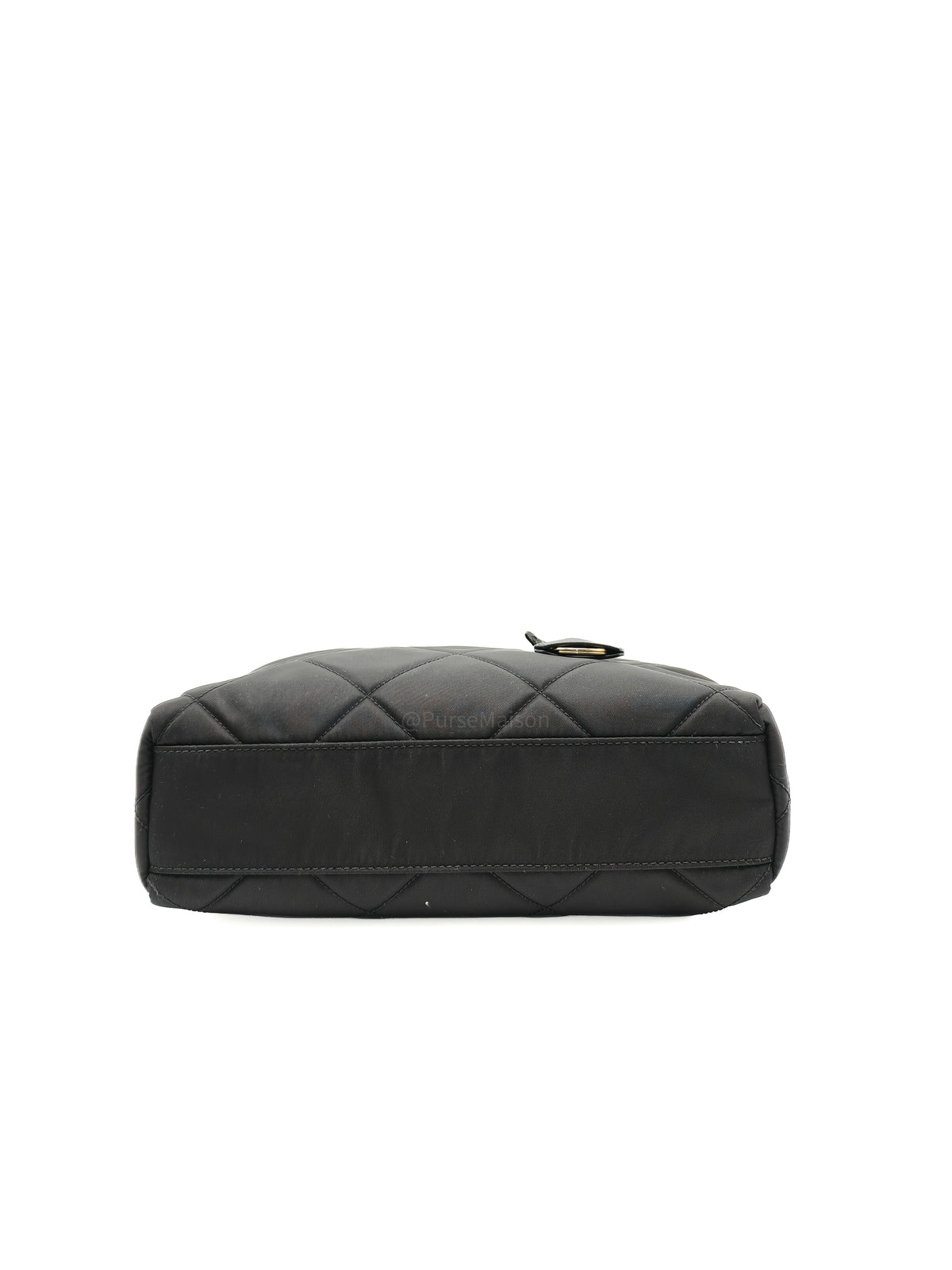 Prada Re-Edition 1995 Chain Shoulder Bag in Black Tessuto Nylon and Gold Hardware