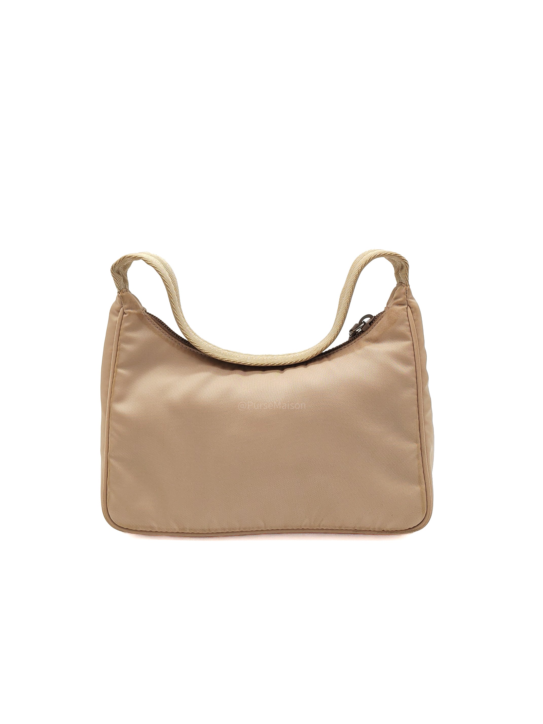 Prada Re-Edition 2000 Mini Bag in Beige Tessuto Nylon Leather