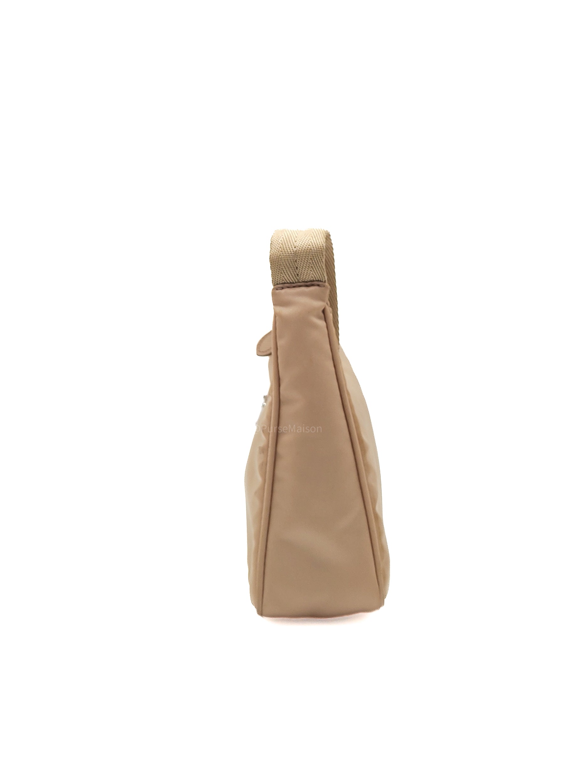 Prada Re-Edition 2000 Mini Bag in Beige Tessuto Nylon Leather