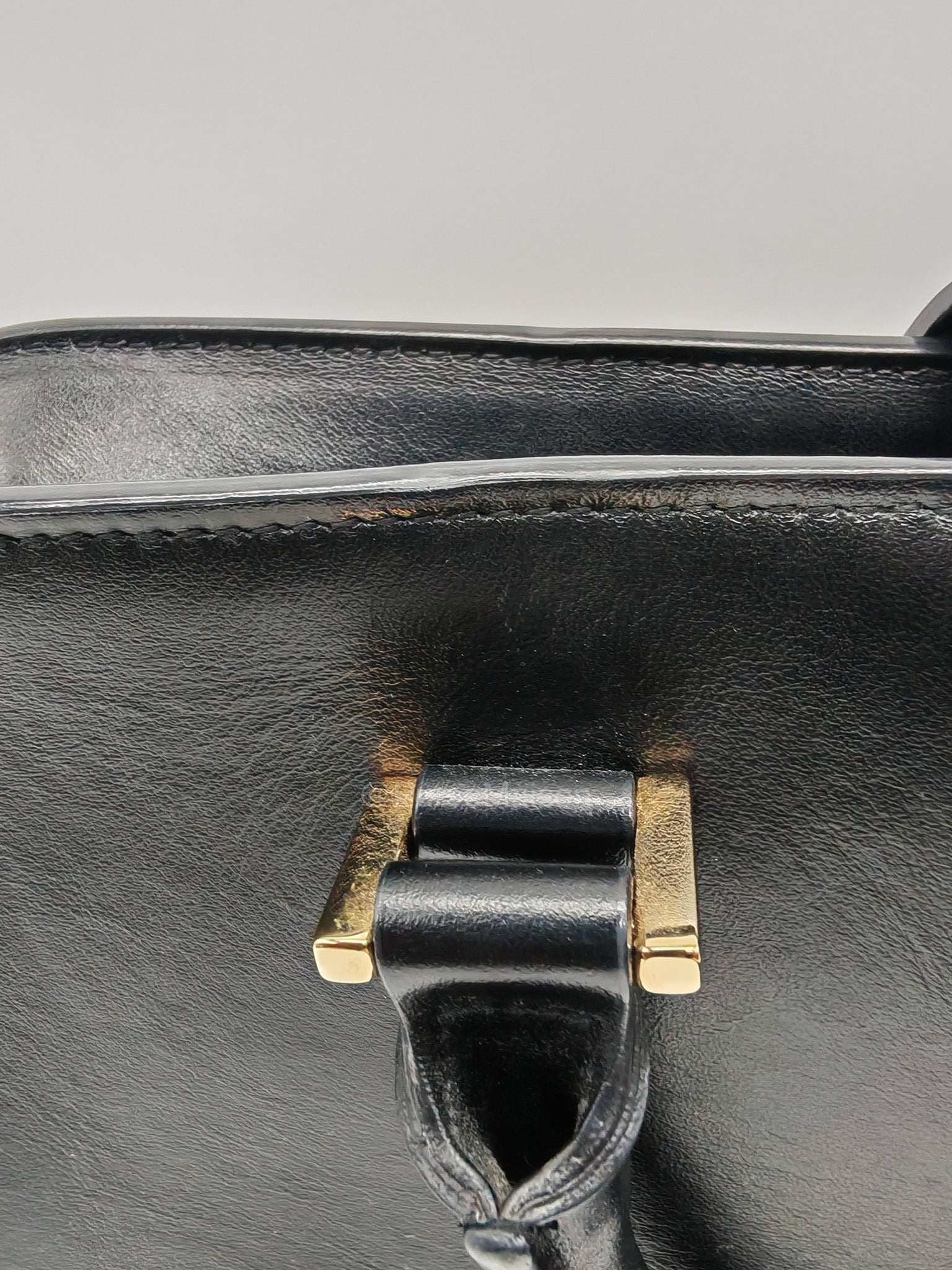 Saint Laurent Cabas Small Monogram in Black Smooth Calfskin Leather