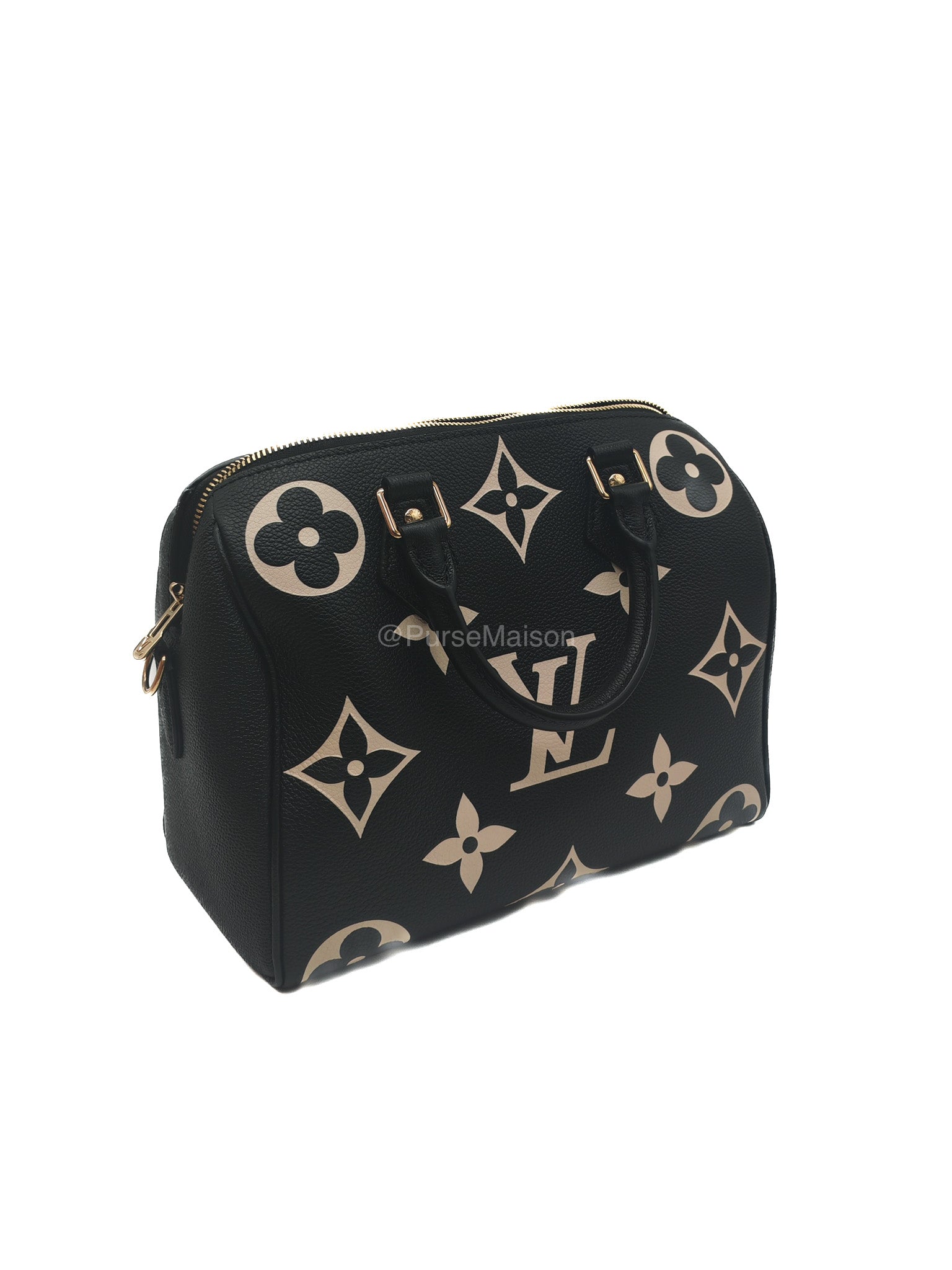 Louis Vuitton Speedy Bandouliere 25 in Bicolor Monogram Empreinte Leather (Microchip)
