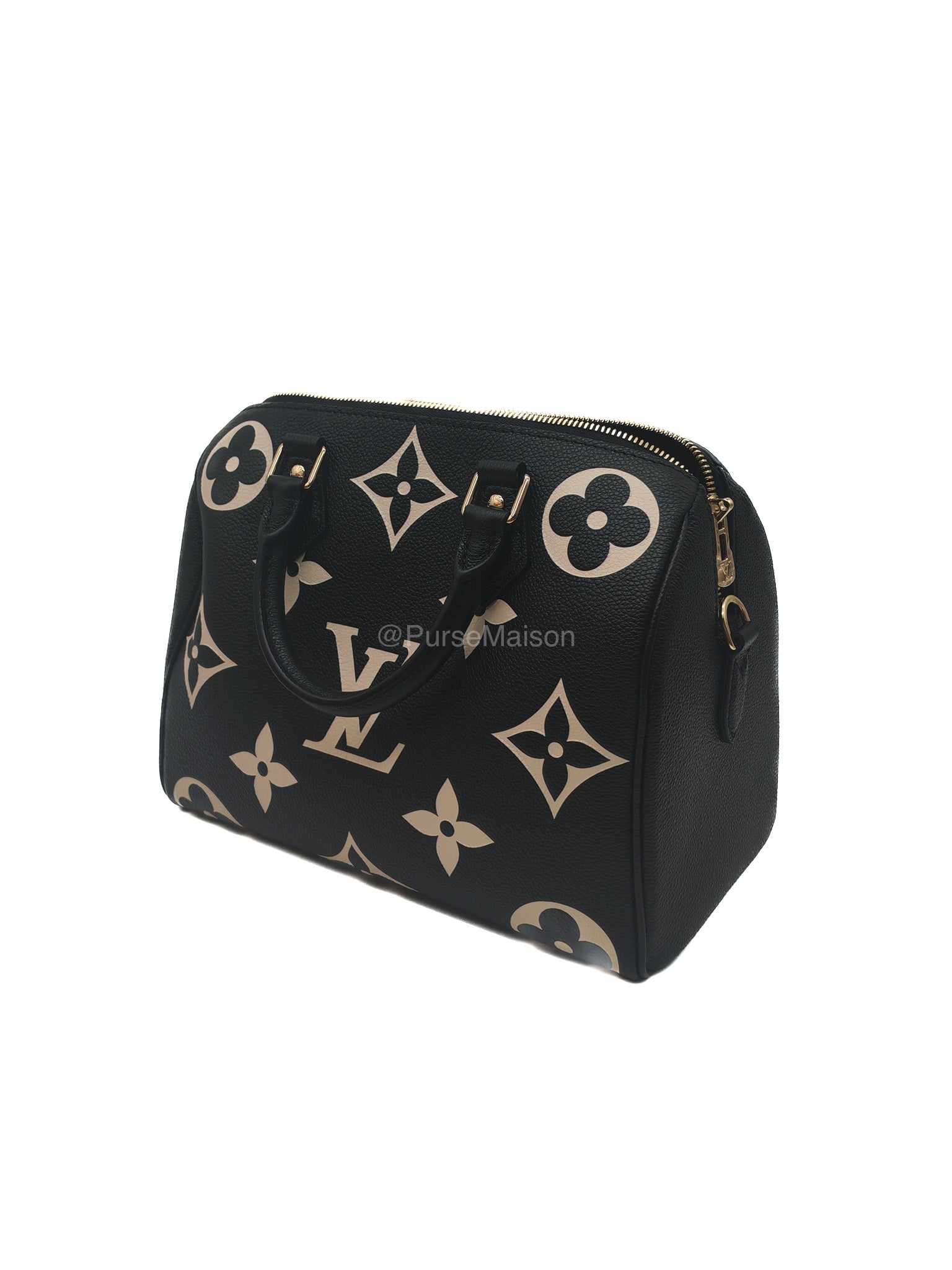 Louis Vuitton Speedy Bandouliere 25 in Bicolor Monogram Empreinte Leather (Microchip)