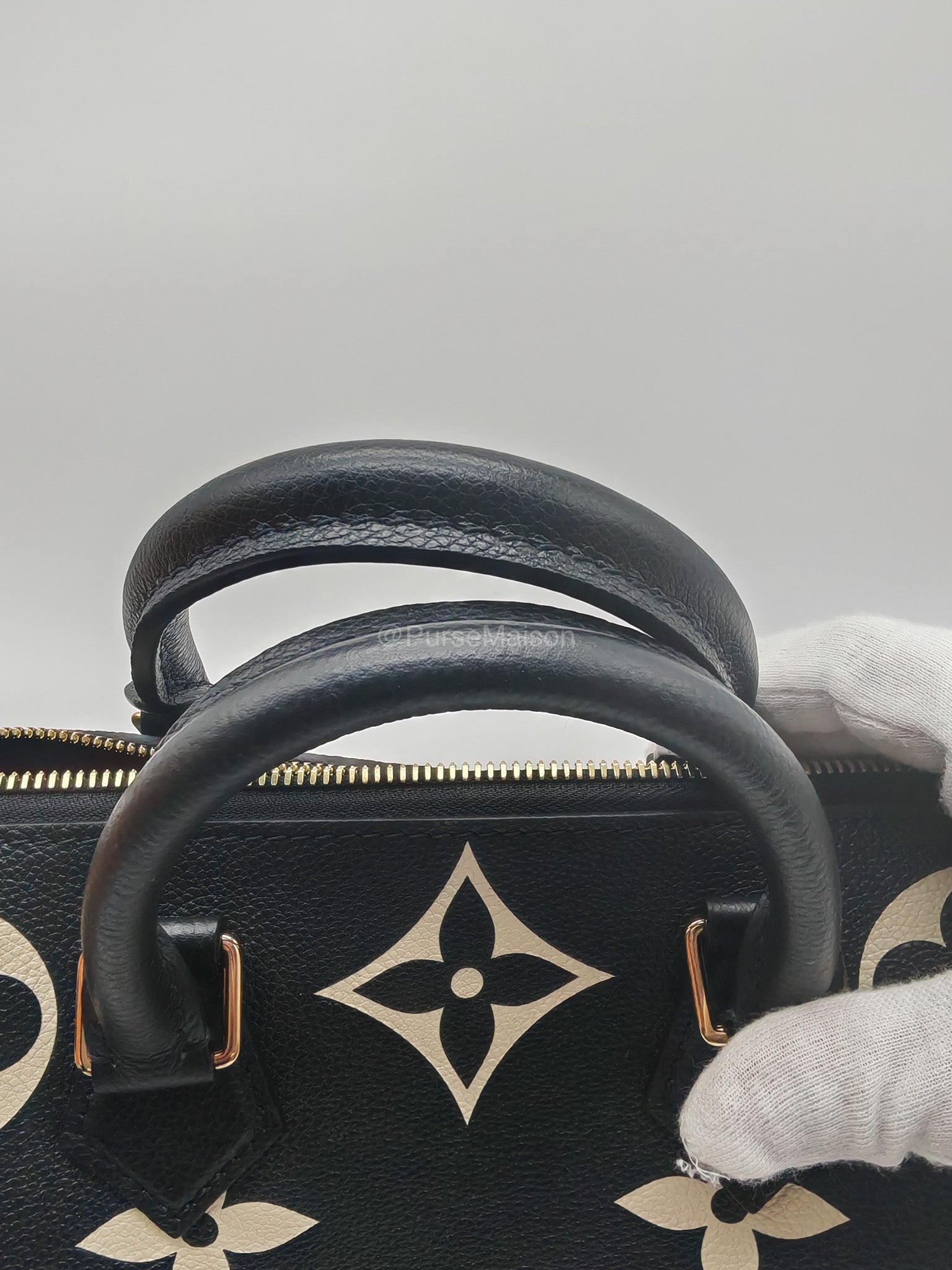 Louis Vuitton Speedy Bandouliere 25 in Bicolor Monogram Empreinte Leather (Microchip)