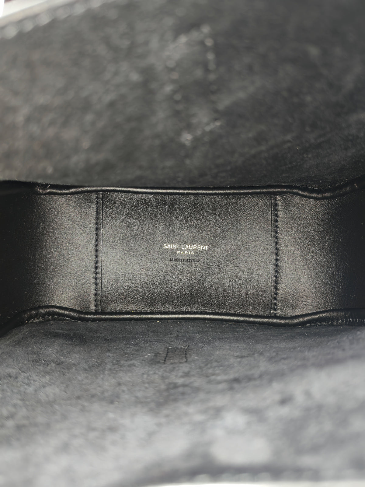 Saint Laurent Le 5 a 7 Supple Baby Hobo Bag in Black Grained Calfskin Leather