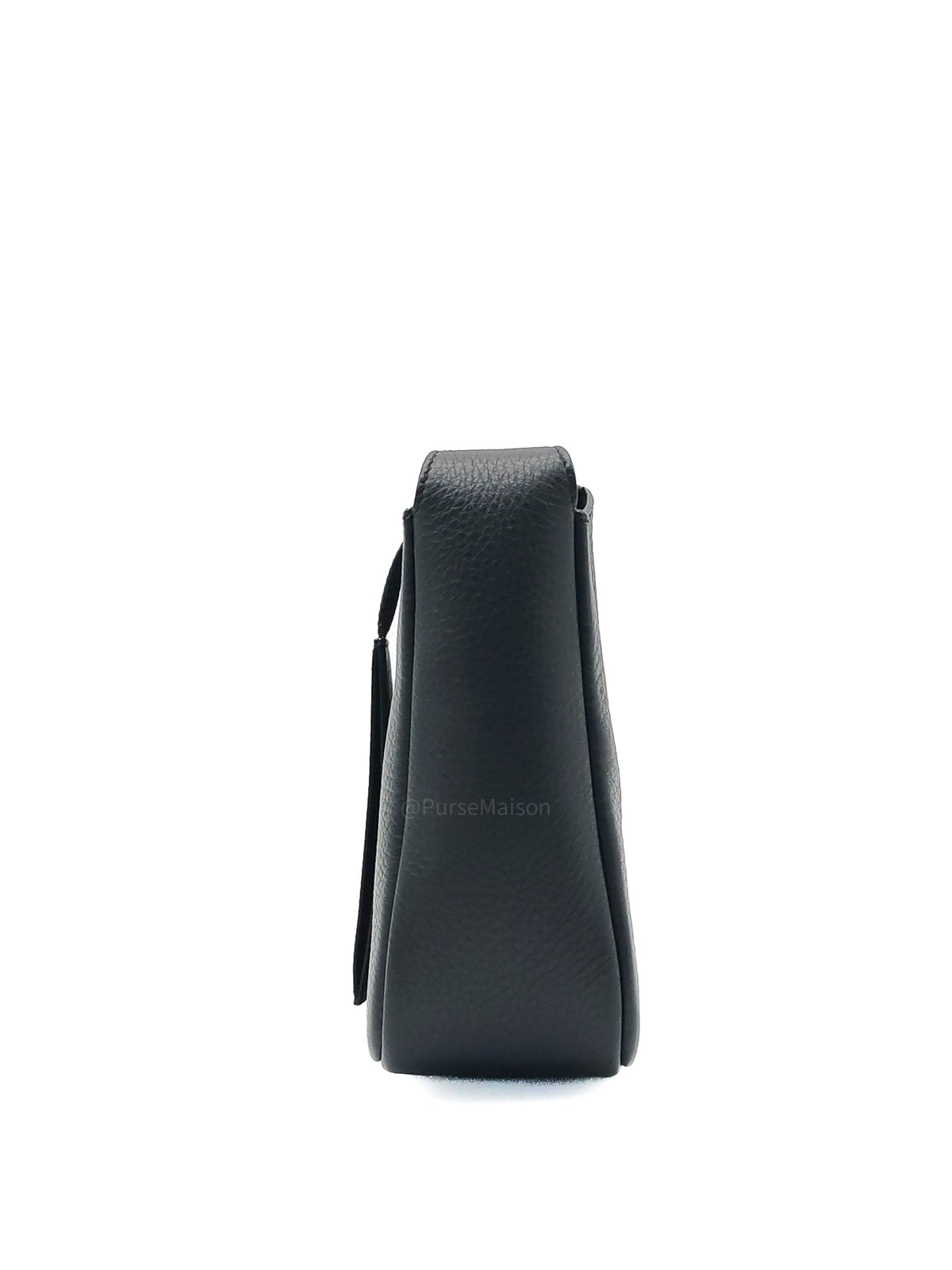 Saint Laurent Le 5 a 7 Supple Baby Hobo Bag in Black Grained Calfskin Leather