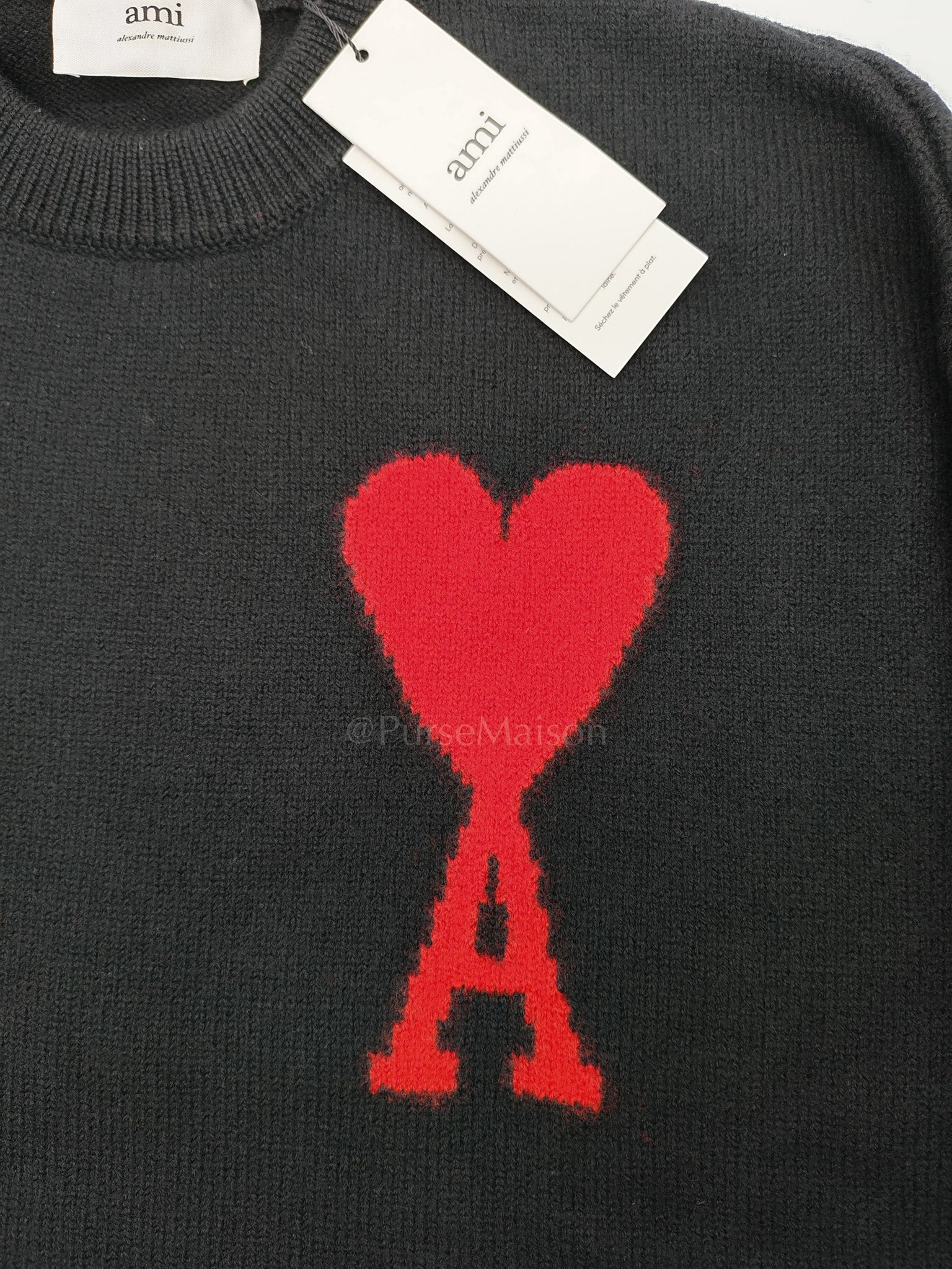 Ami Paris S Wool Sweatshirt Size Small