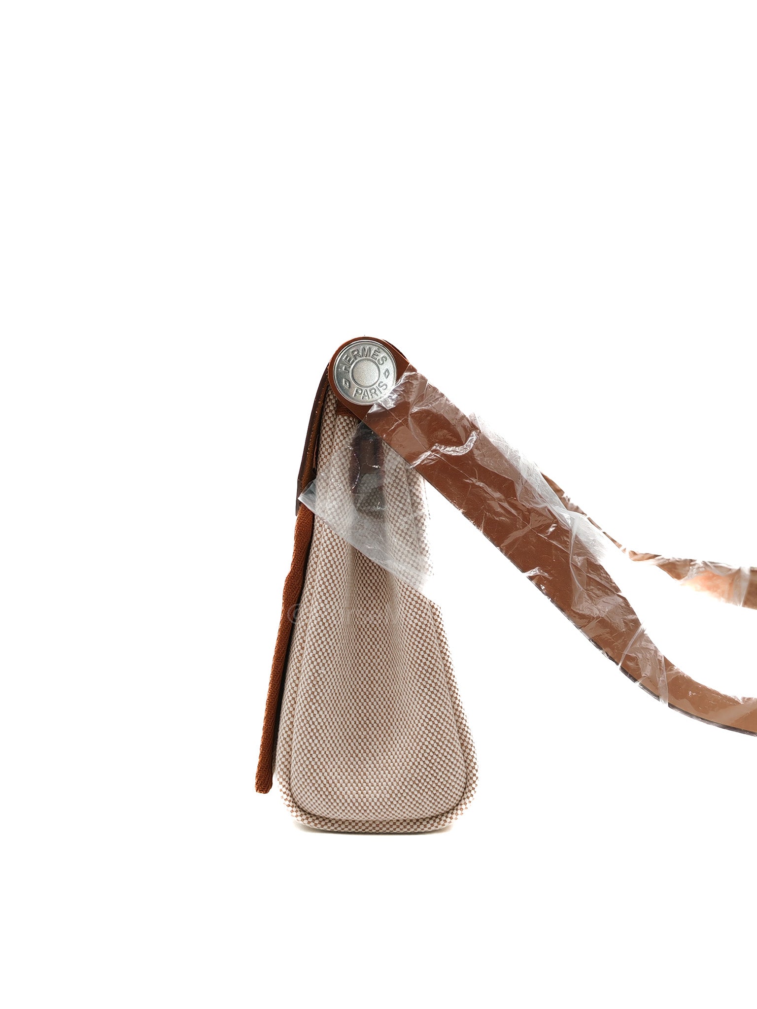 Hermes Mini Herbag 20 in Canvas & Palladium Hardware Stamp K( 2025)