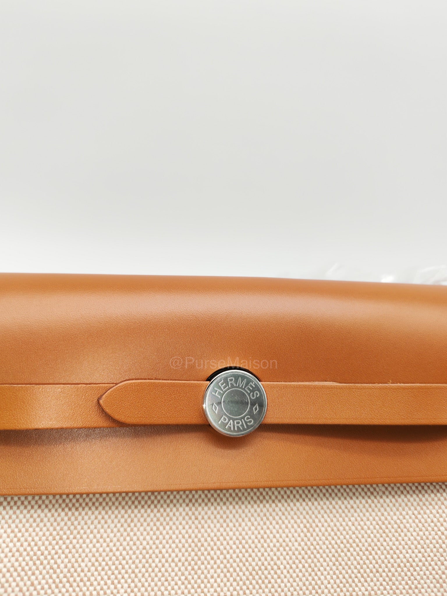 Hermes Mini Herbag 20 in Canvas & Palladium Hardware Stamp K( 2025)