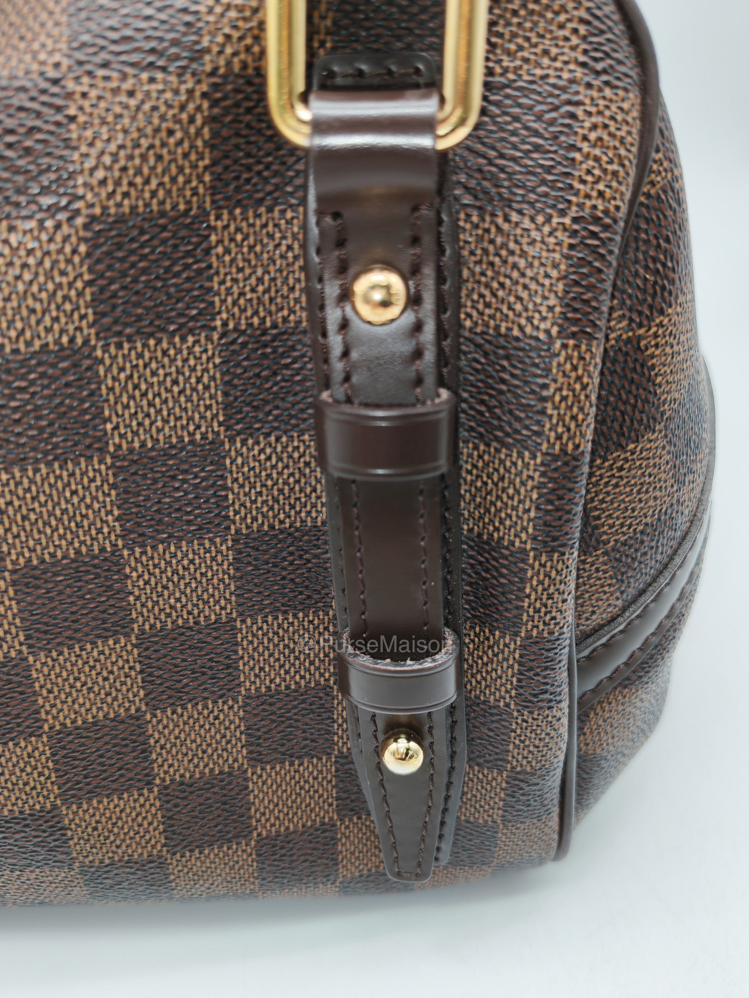 Louis Vuitton Rivington PM Bag in Damier Ebene Canvas and Gold Hardware (Datecode: FL4150)
