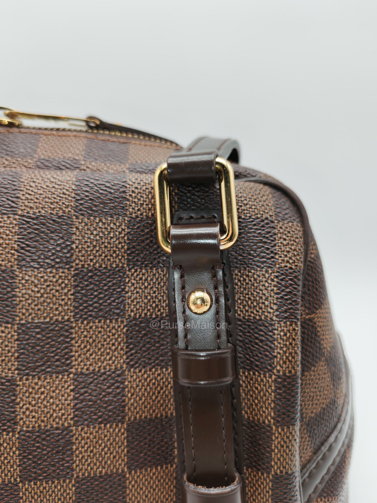 Louis Vuitton Rivington PM Bag in Damier Ebene Canvas and Gold Hardware (Datecode: FL4150)