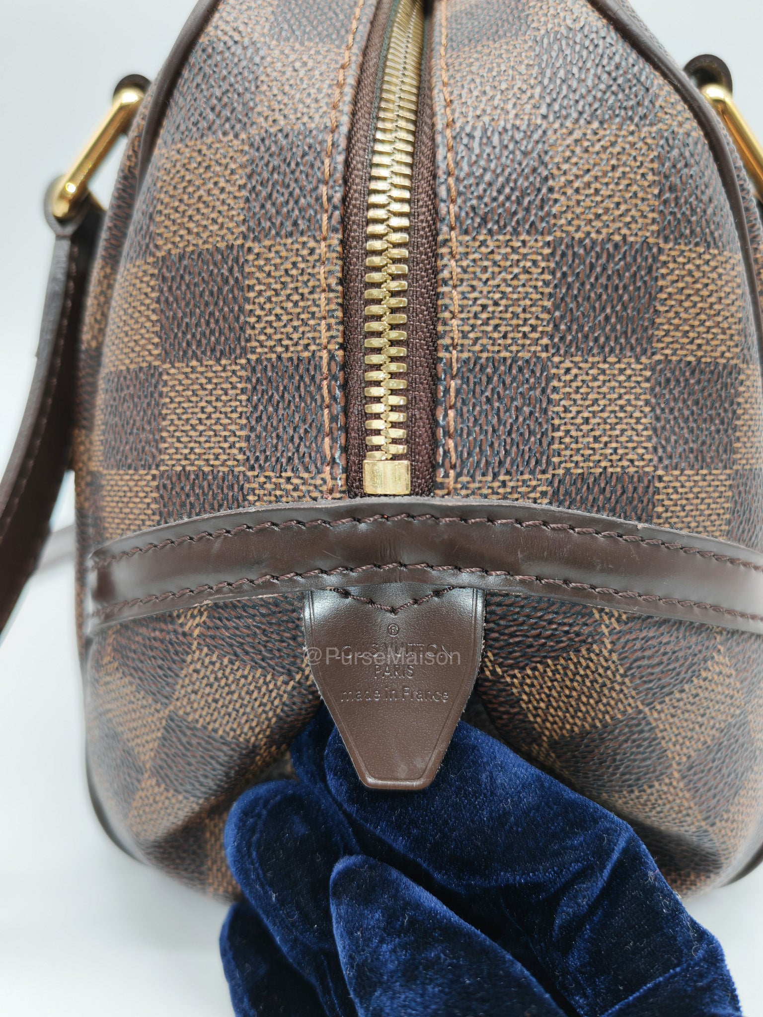 Louis Vuitton Rivington PM Bag in Damier Ebene Canvas and Gold Hardware (Datecode: FL4150)