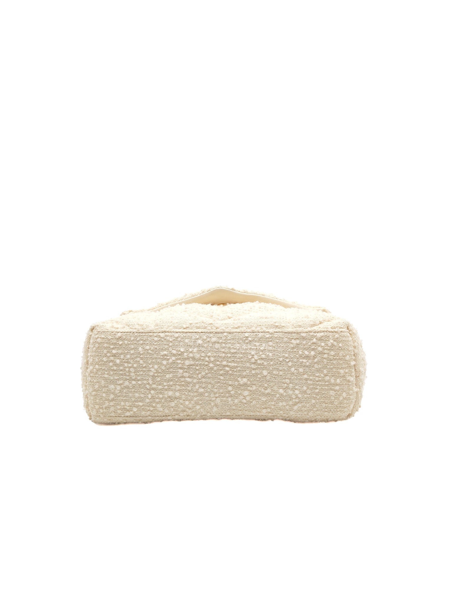 Loulou Puffer Bag Medium in Boucle Tweed Canvas & Gold Hardware