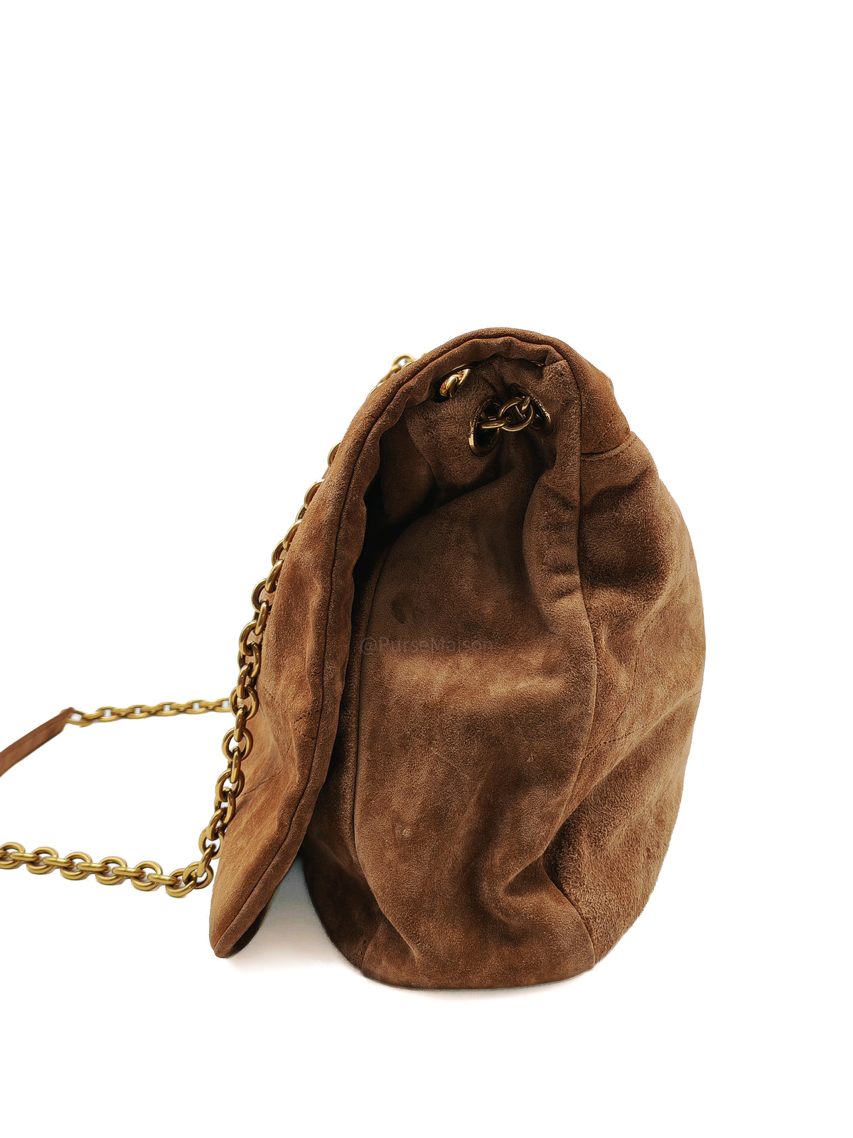 Yves Saint Laurent Jamie 4.3 Suede Shoulder Bag in Camel Suede Leather