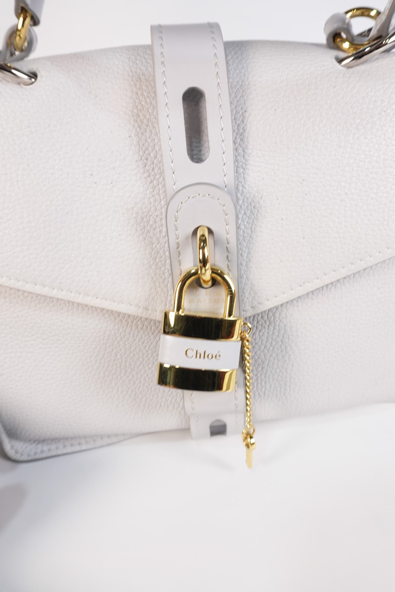 Aby Day Bag Small in Light Gray | Purse Maison Luxury Bags Shop