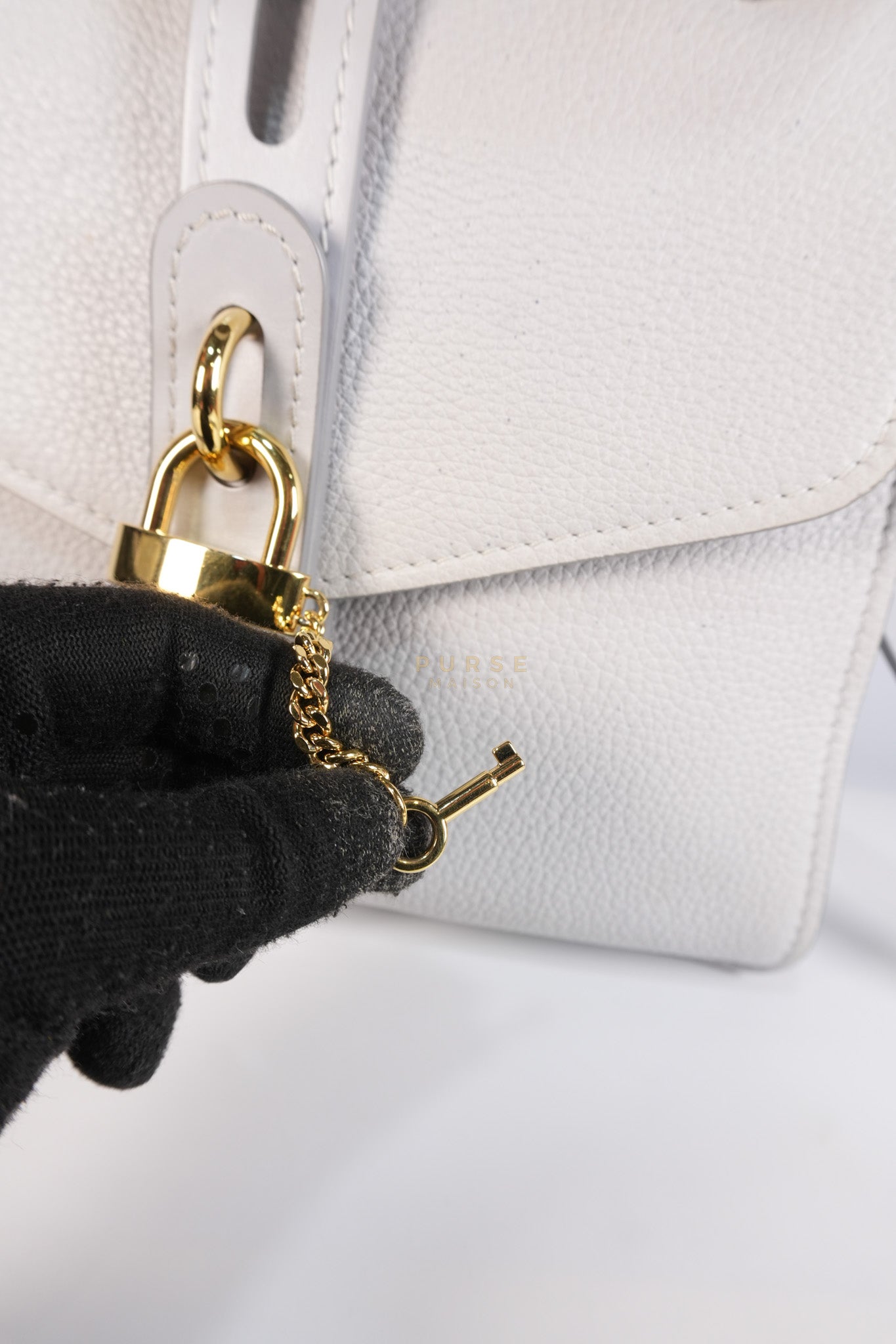 Aby Day Bag Small in Light Gray | Purse Maison Luxury Bags Shop