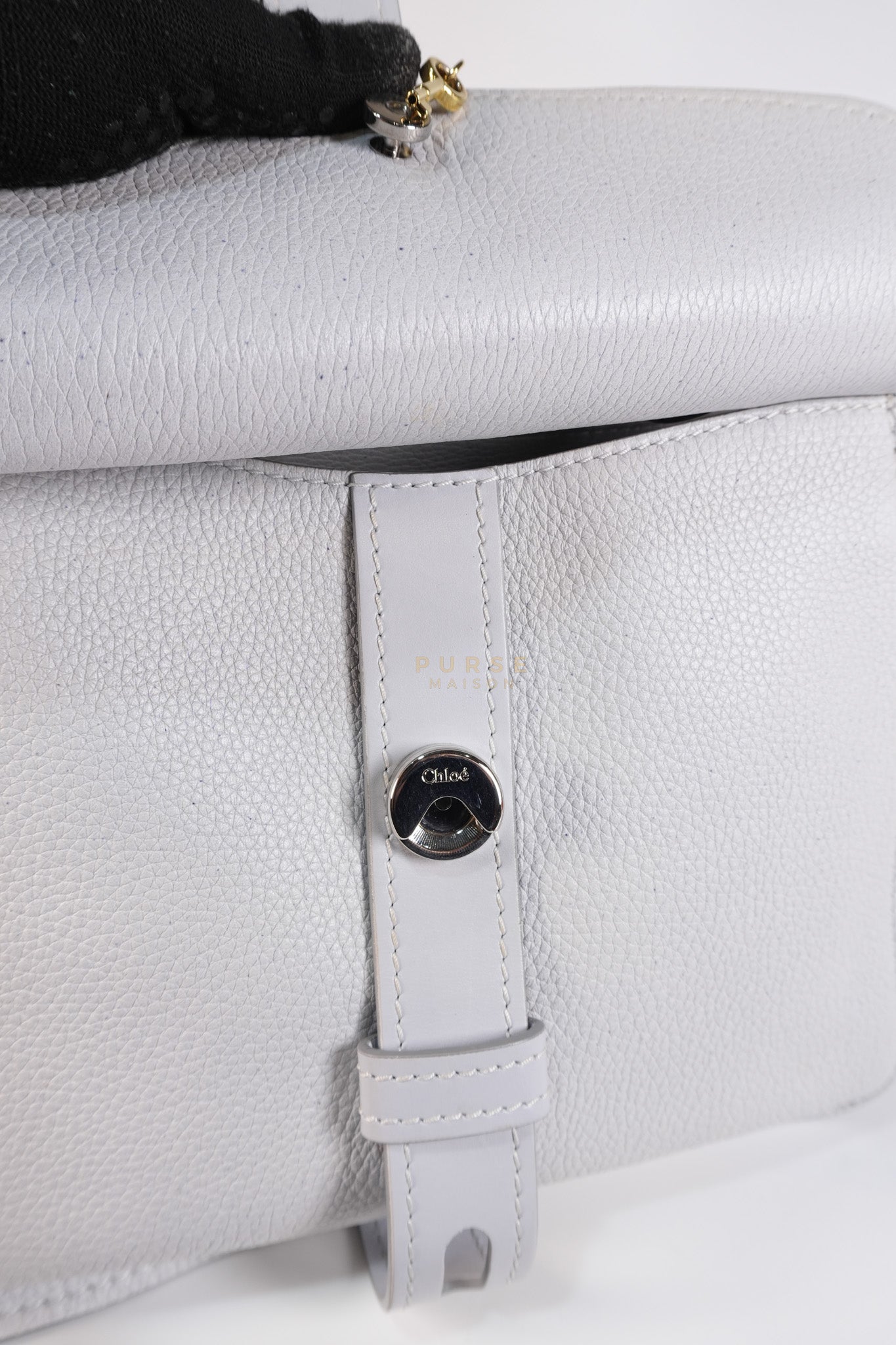 Aby Day Bag Small in Light Gray | Purse Maison Luxury Bags Shop