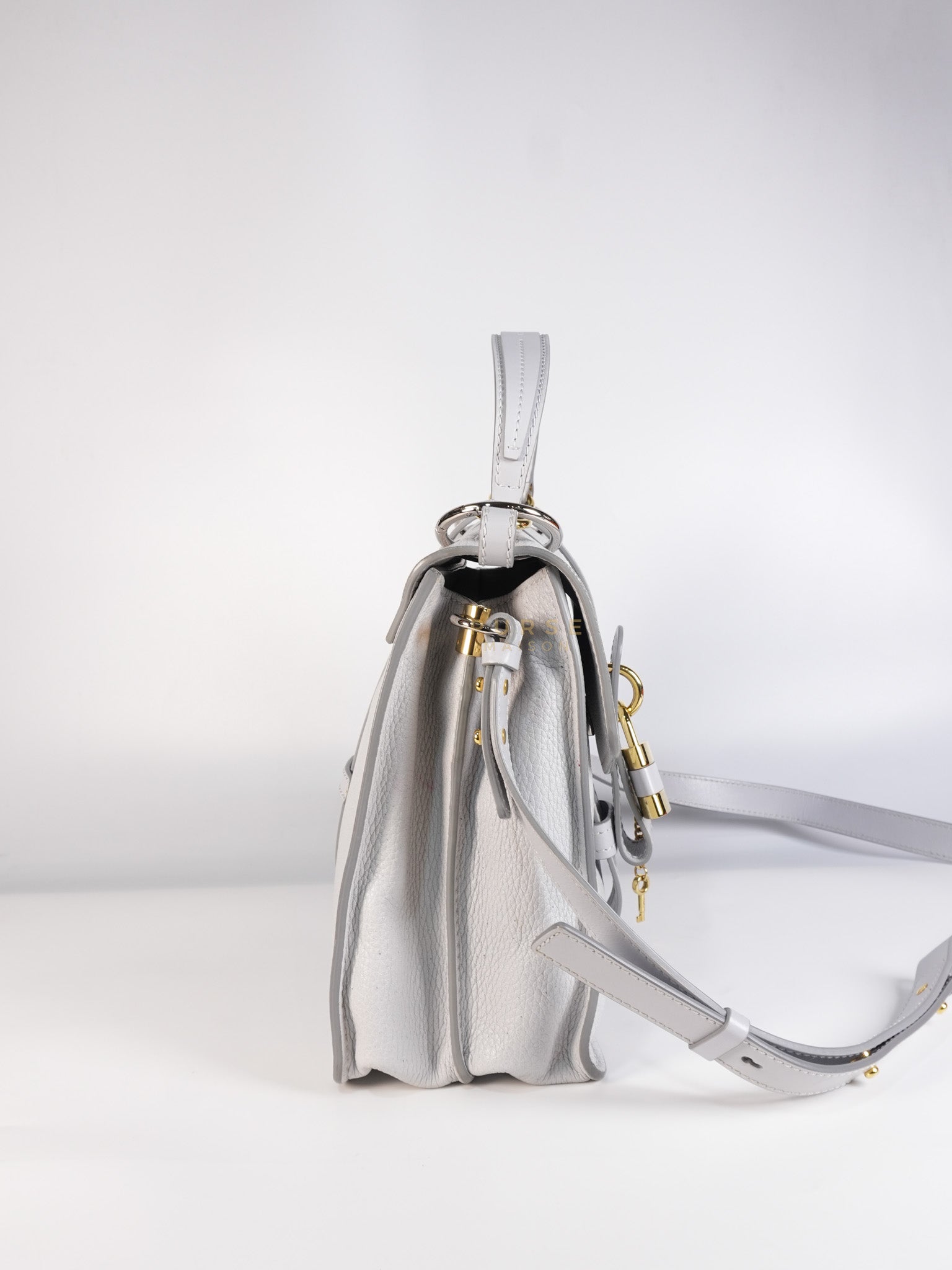 Aby Day Bag Small in Light Gray | Purse Maison Luxury Bags Shop