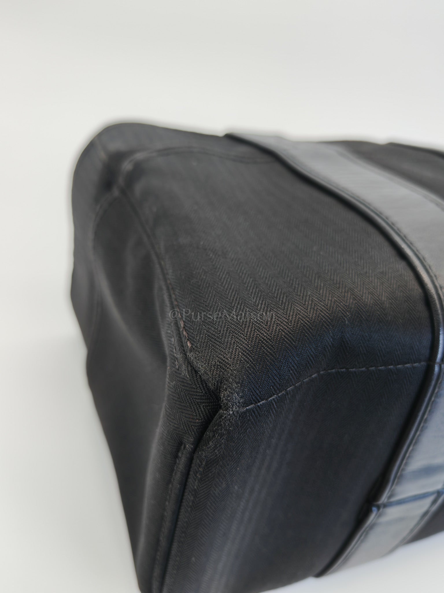 Acapulco PM in Black Canvas Vintage Handbag | Purse Maison Luxury Bags Shop