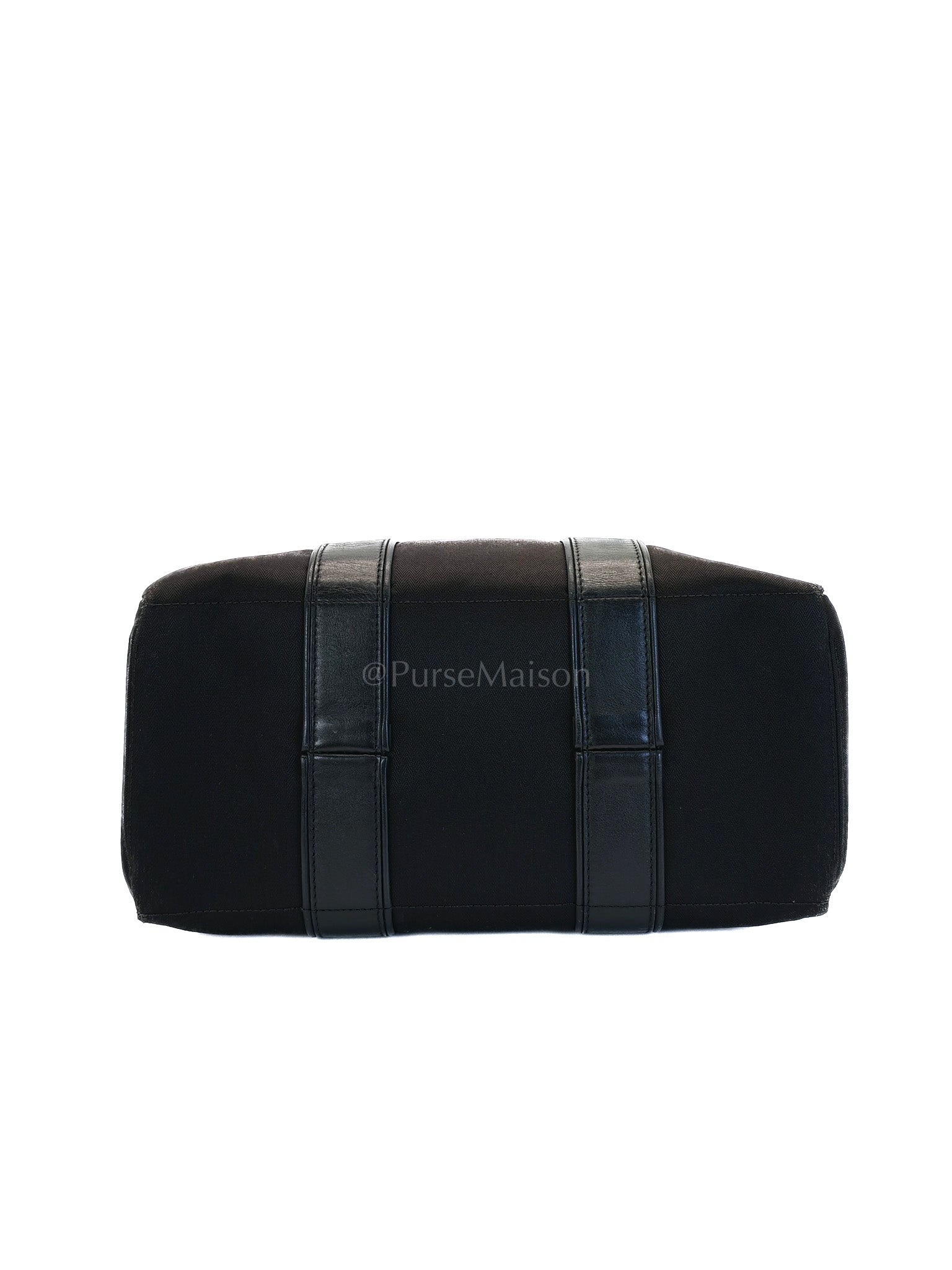 Acapulco PM in Black Canvas Vintage Handbag | Purse Maison Luxury Bags Shop