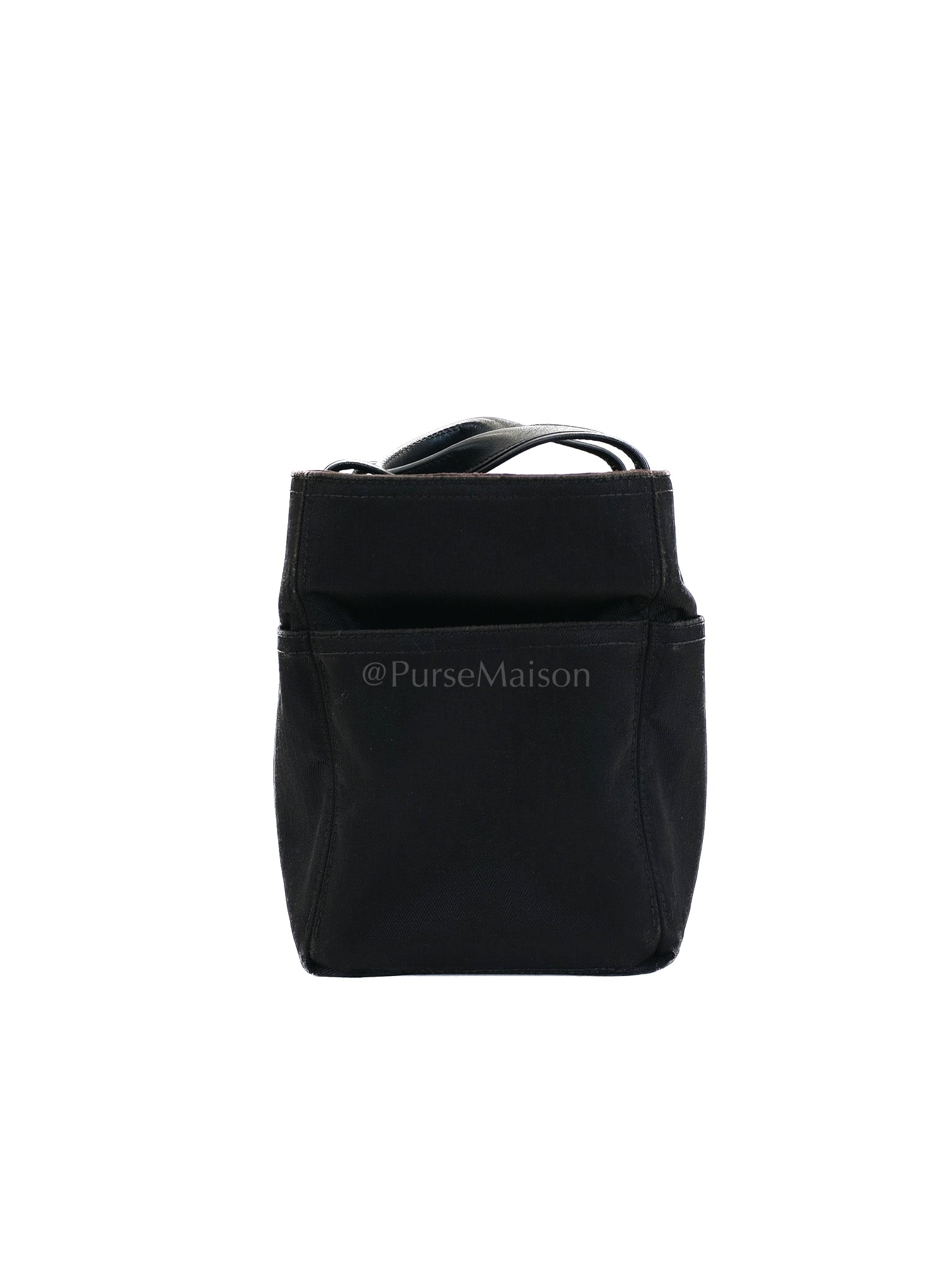 Acapulco PM in Black Canvas Vintage Handbag | Purse Maison Luxury Bags Shop
