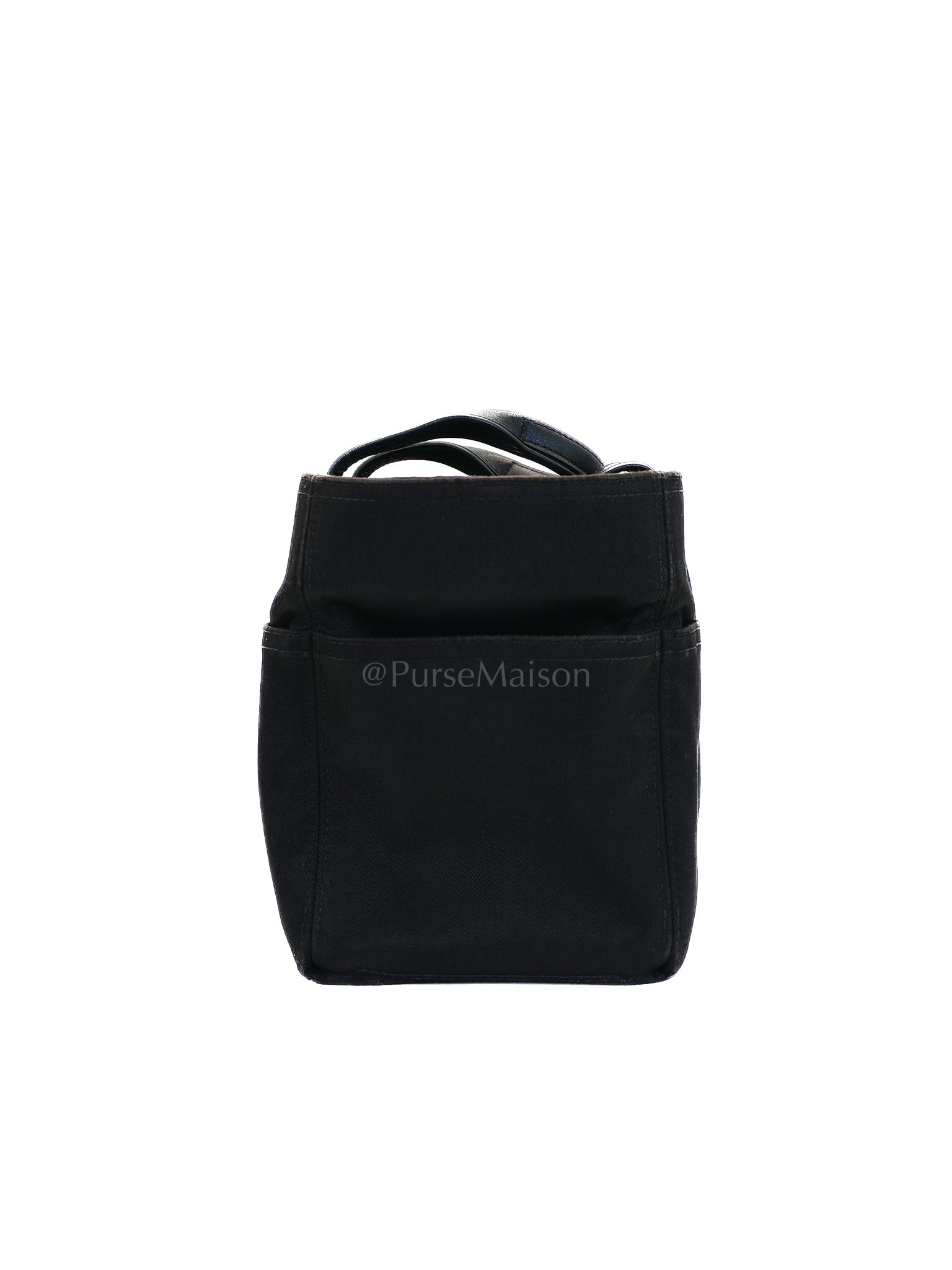 Acapulco PM in Black Canvas Vintage Handbag | Purse Maison Luxury Bags Shop