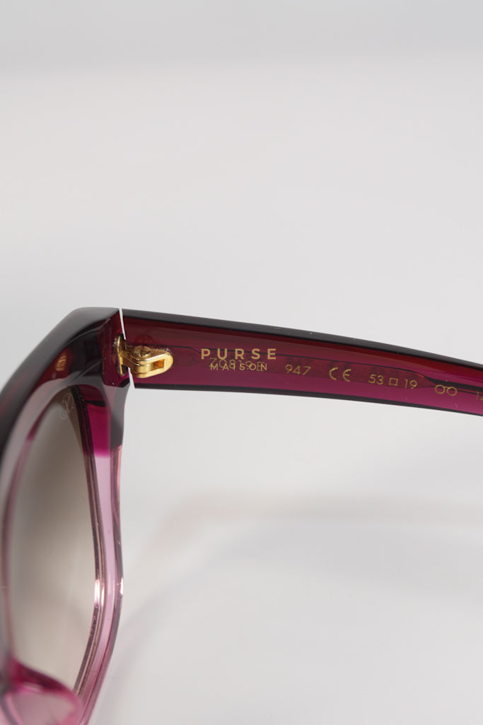 Acetate Square Sunglasses Z0819E in Pink | Purse Maison Luxury Bags Shop