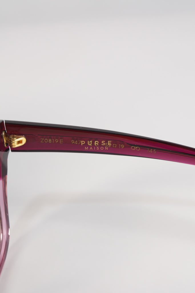 Acetate Square Sunglasses Z0819E in Pink | Purse Maison Luxury Bags Shop