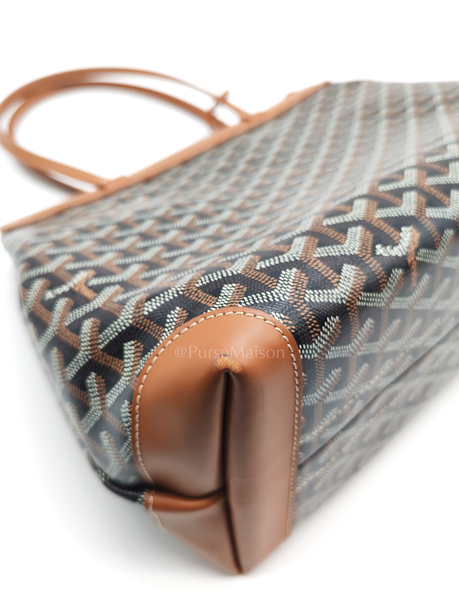 Bellechasse Blaude Tote Bag Pm in Tan Goyardine Canvas