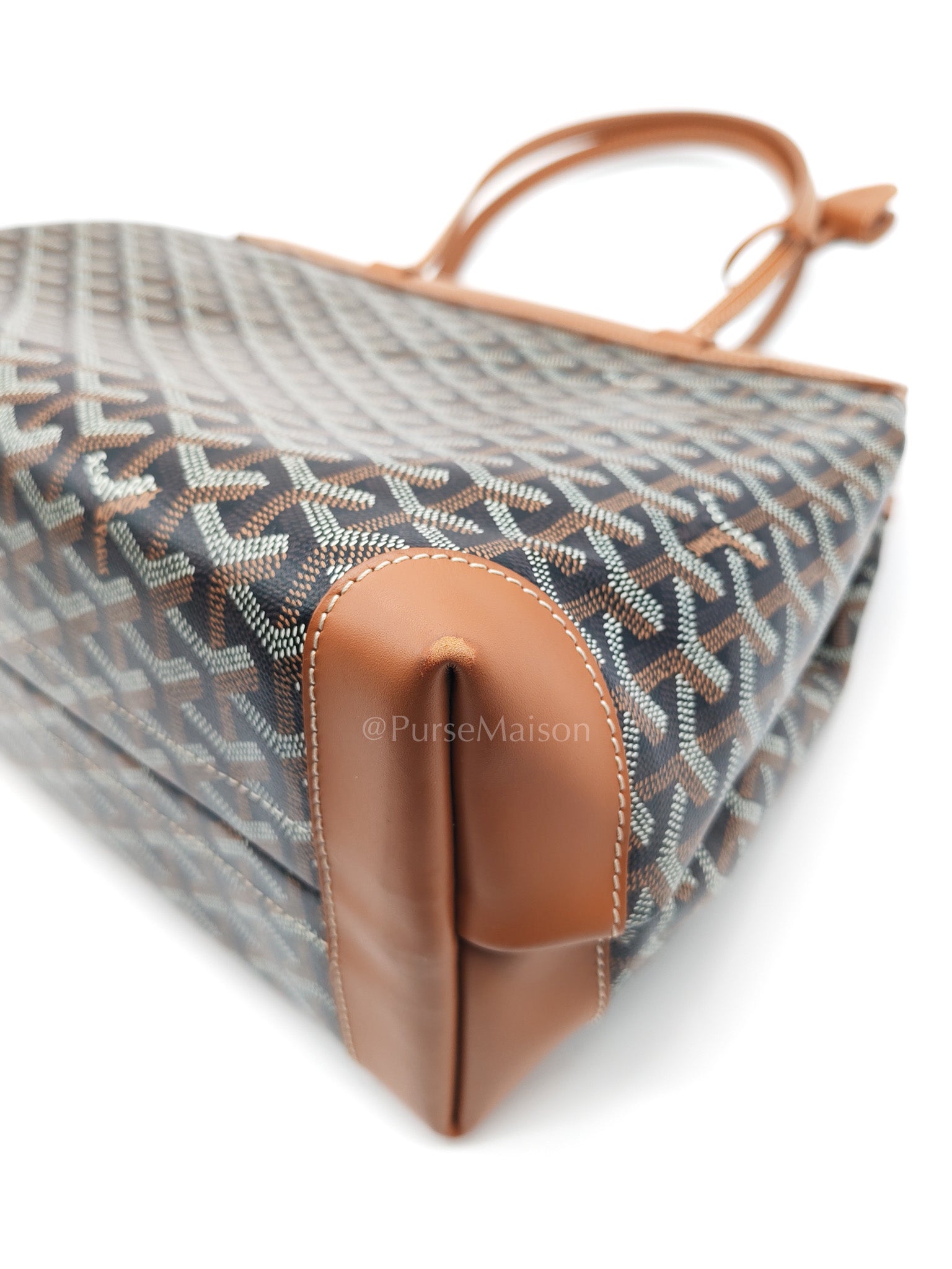 Bellechasse Blaude Tote Bag Pm in Tan Goyardine Canvas
