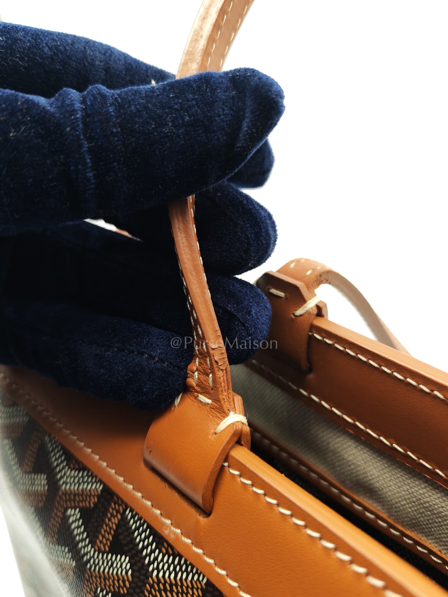 Bellechasse Blaude Tote Bag Pm in Tan Goyardine Canvas