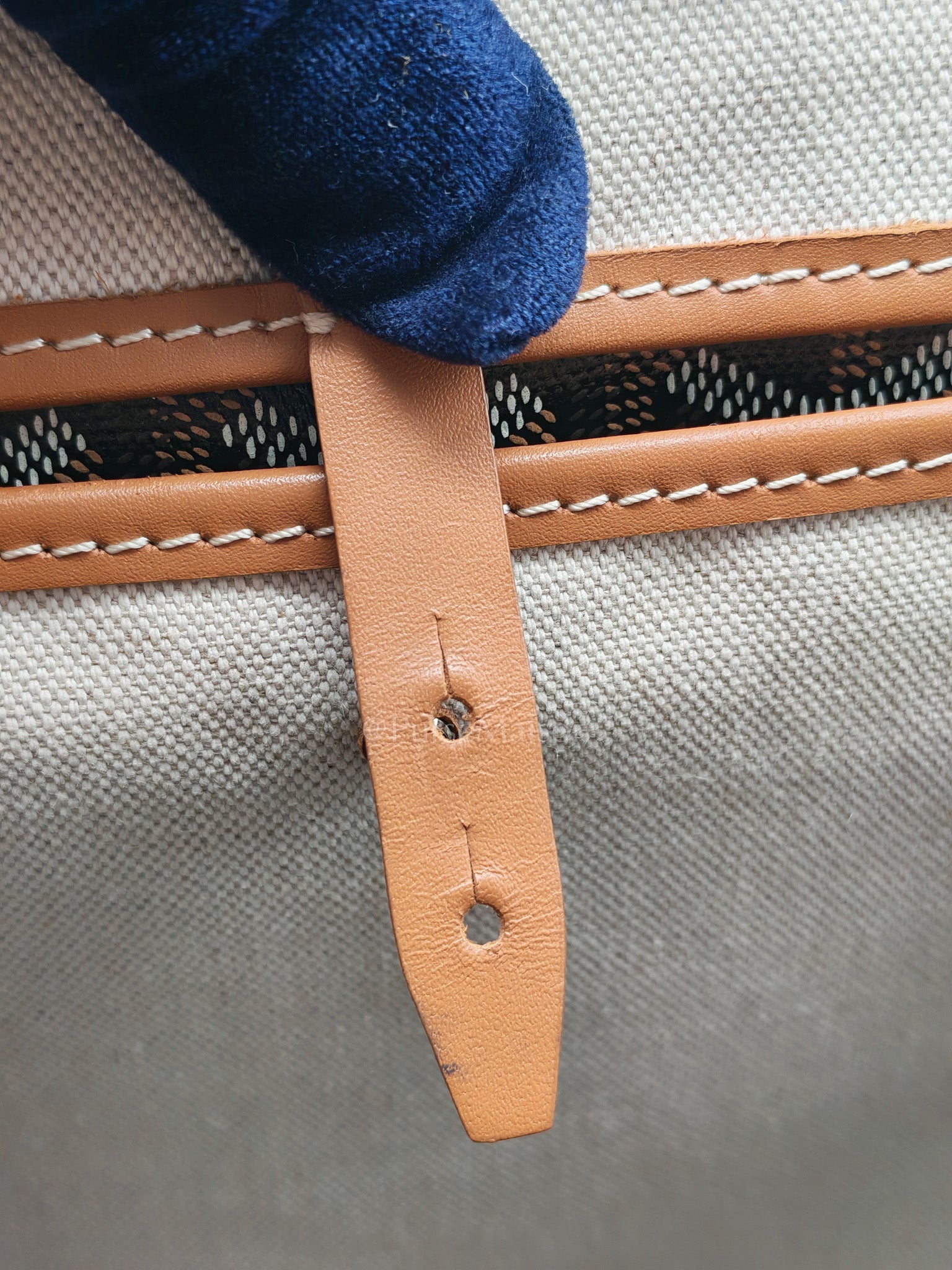 Bellechasse Blaude Tote Bag Pm in Tan Goyardine Canvas