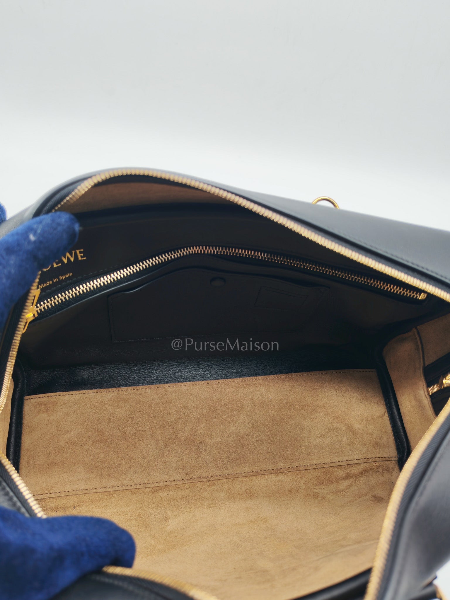 Amazona 28 Handbag in Anagram Jacquard Canvas