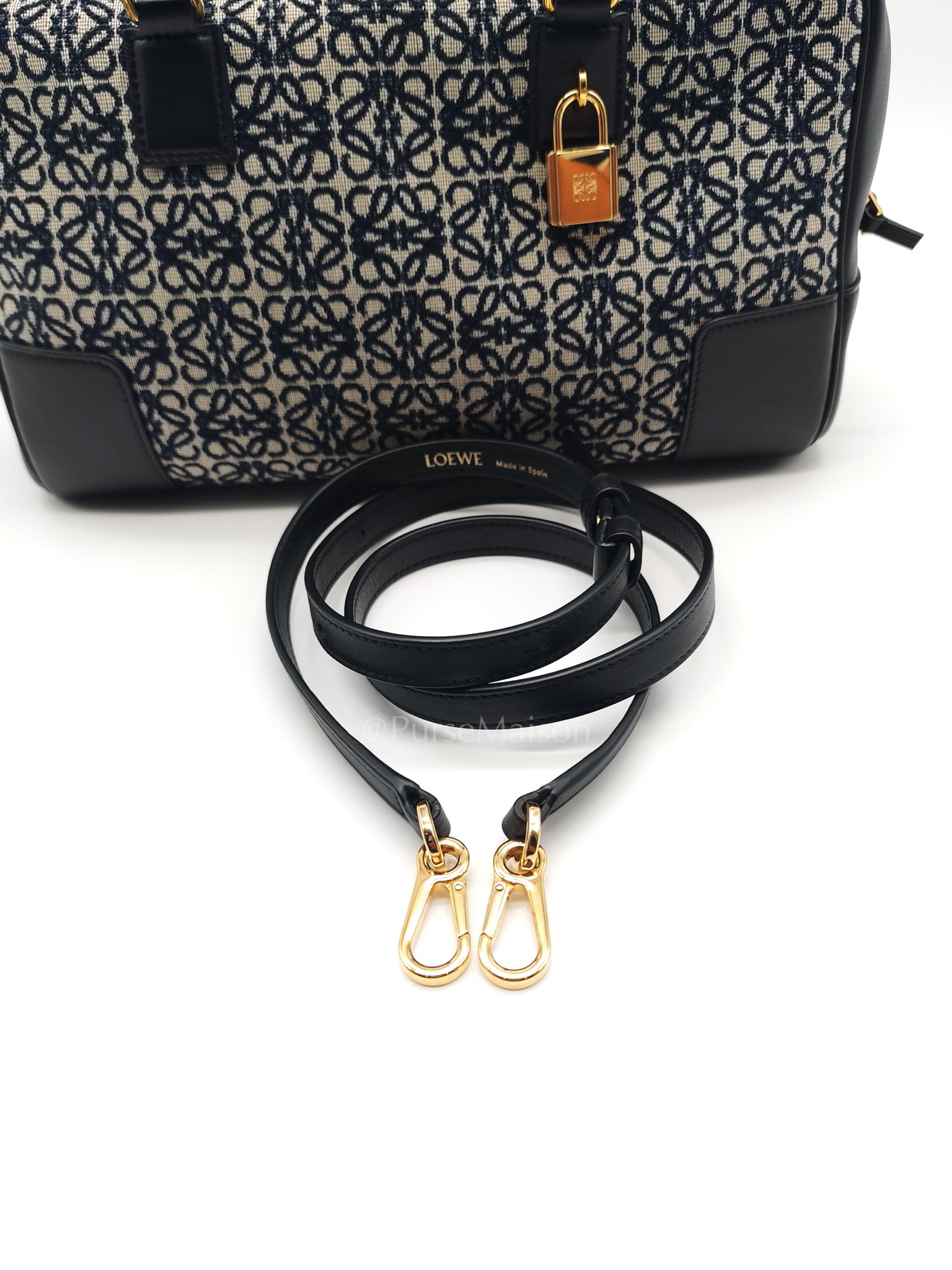 Amazona 28 Handbag in Anagram Jacquard Canvas