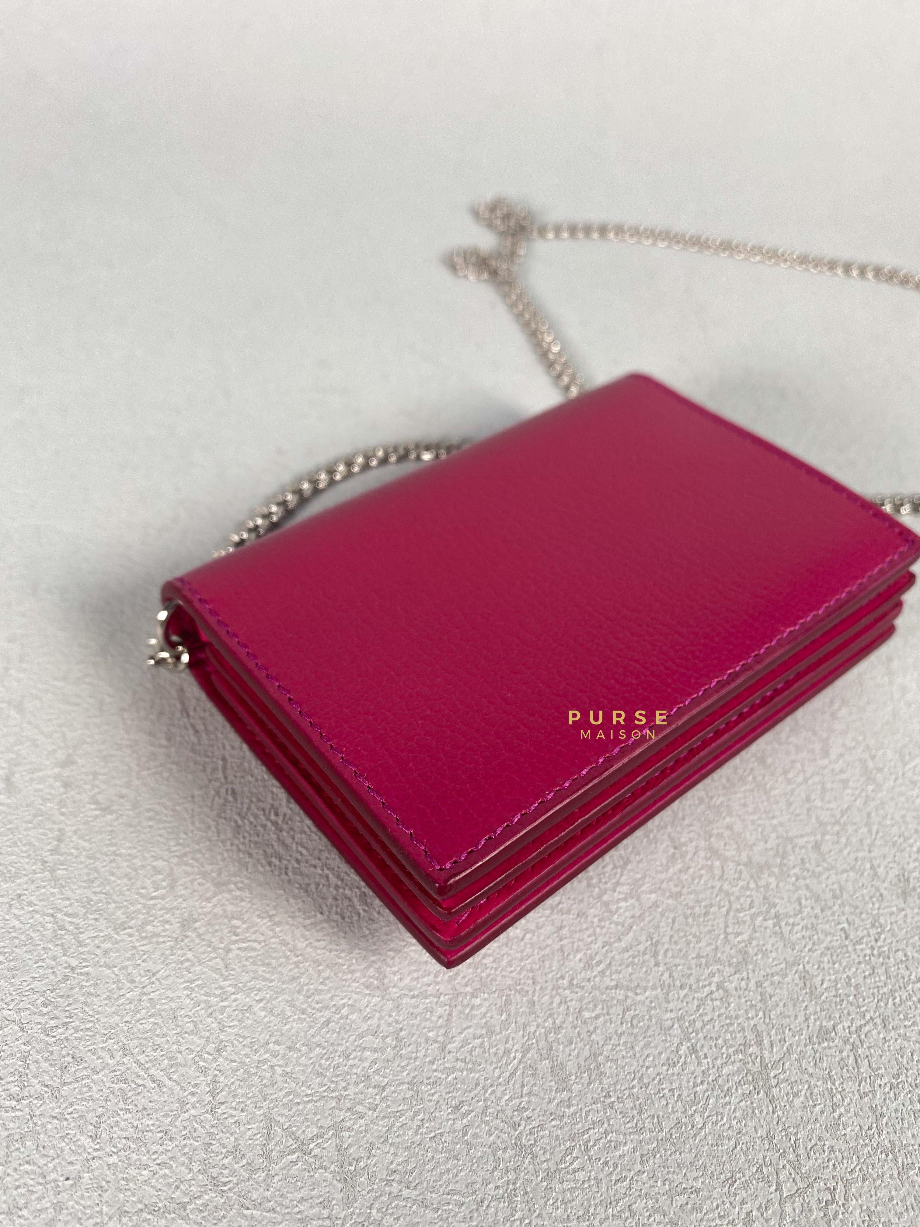 Alexander McQueen Skull Studded Cardholder on Chain | Purse Maison Luxury Bags Shop