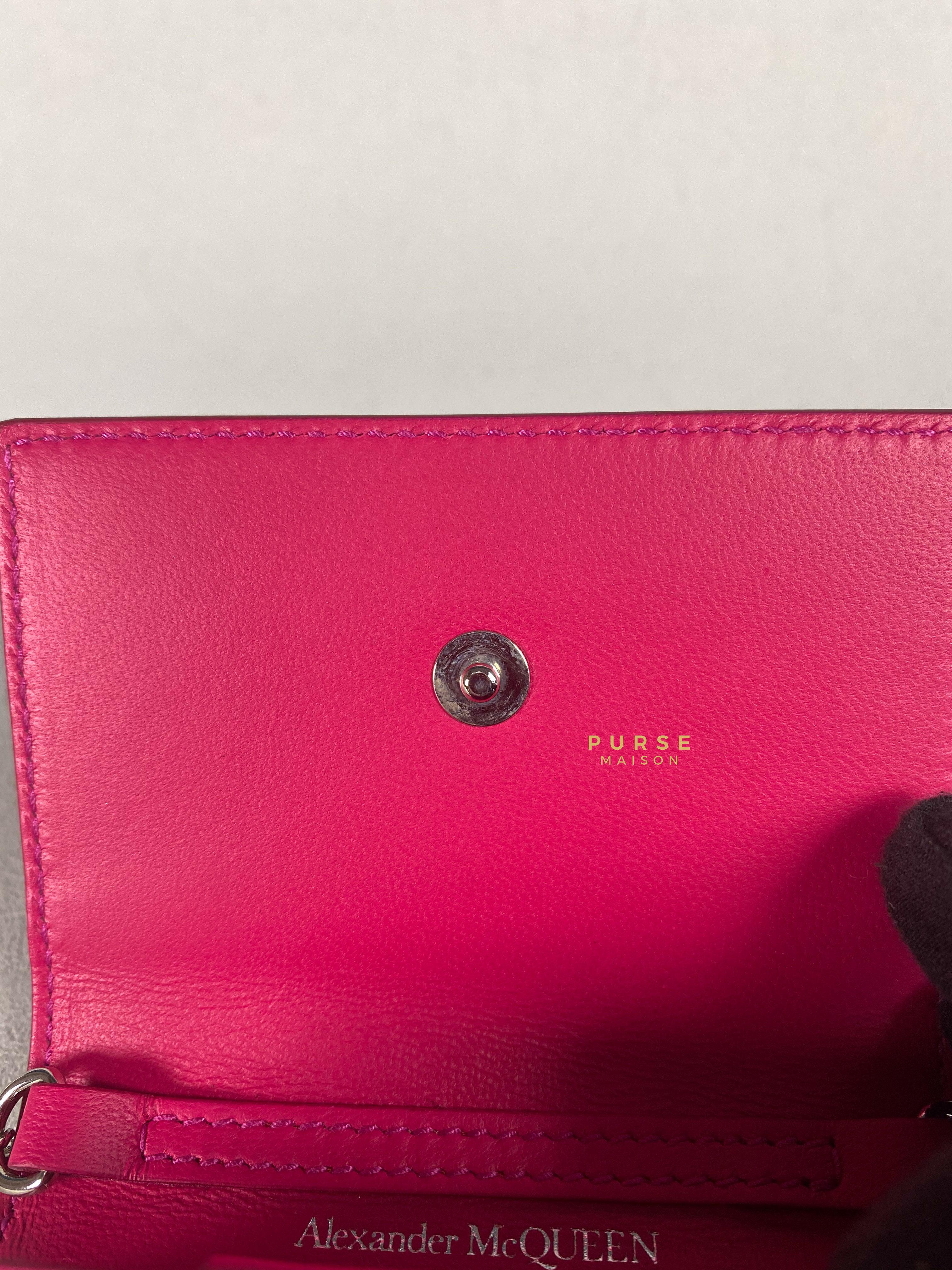 Alexander McQueen Skull Studded Cardholder on Chain | Purse Maison Luxury Bags Shop