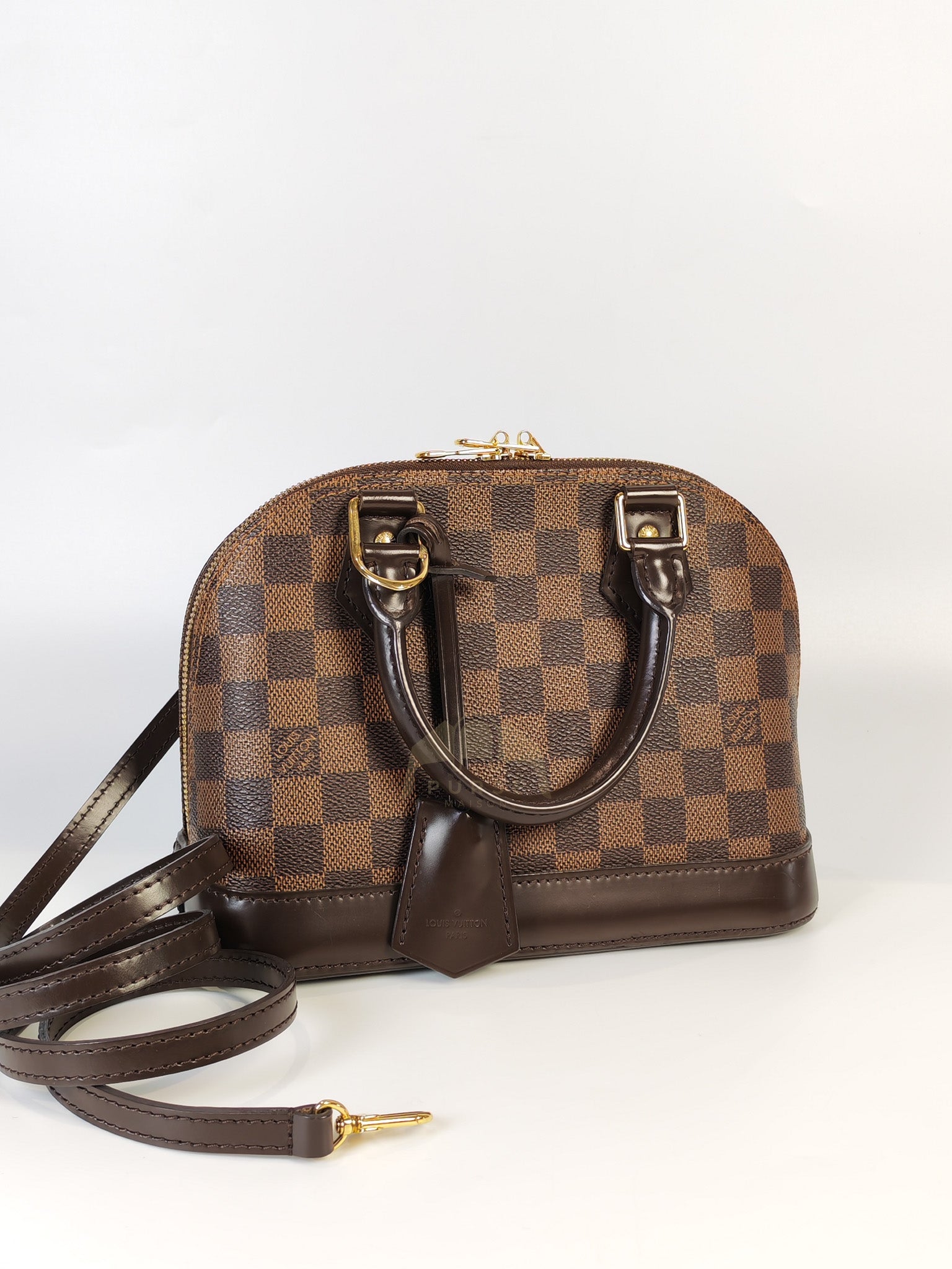Alma BB in Damier Ebene Canvas (Date code: AA1168) | Purse Maison Luxury Bags Shop