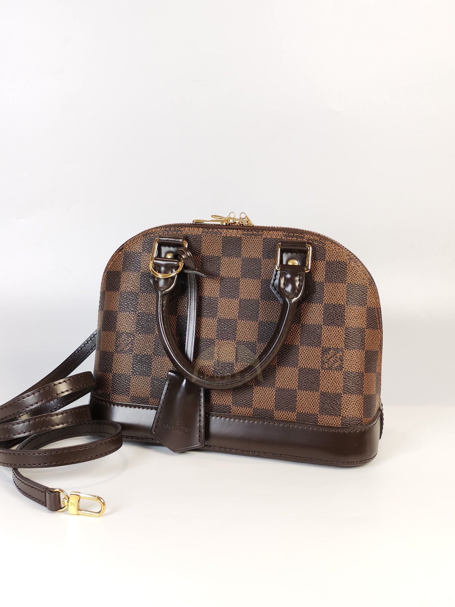 Alma BB in Damier Ebene Canvas (Date code: AA1168) | Purse Maison Luxury Bags Shop