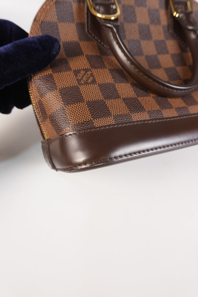 Alma BB in Damier Ebene Canvas (Date Code: AA4107) | Purse Maison Luxury Bags Shop