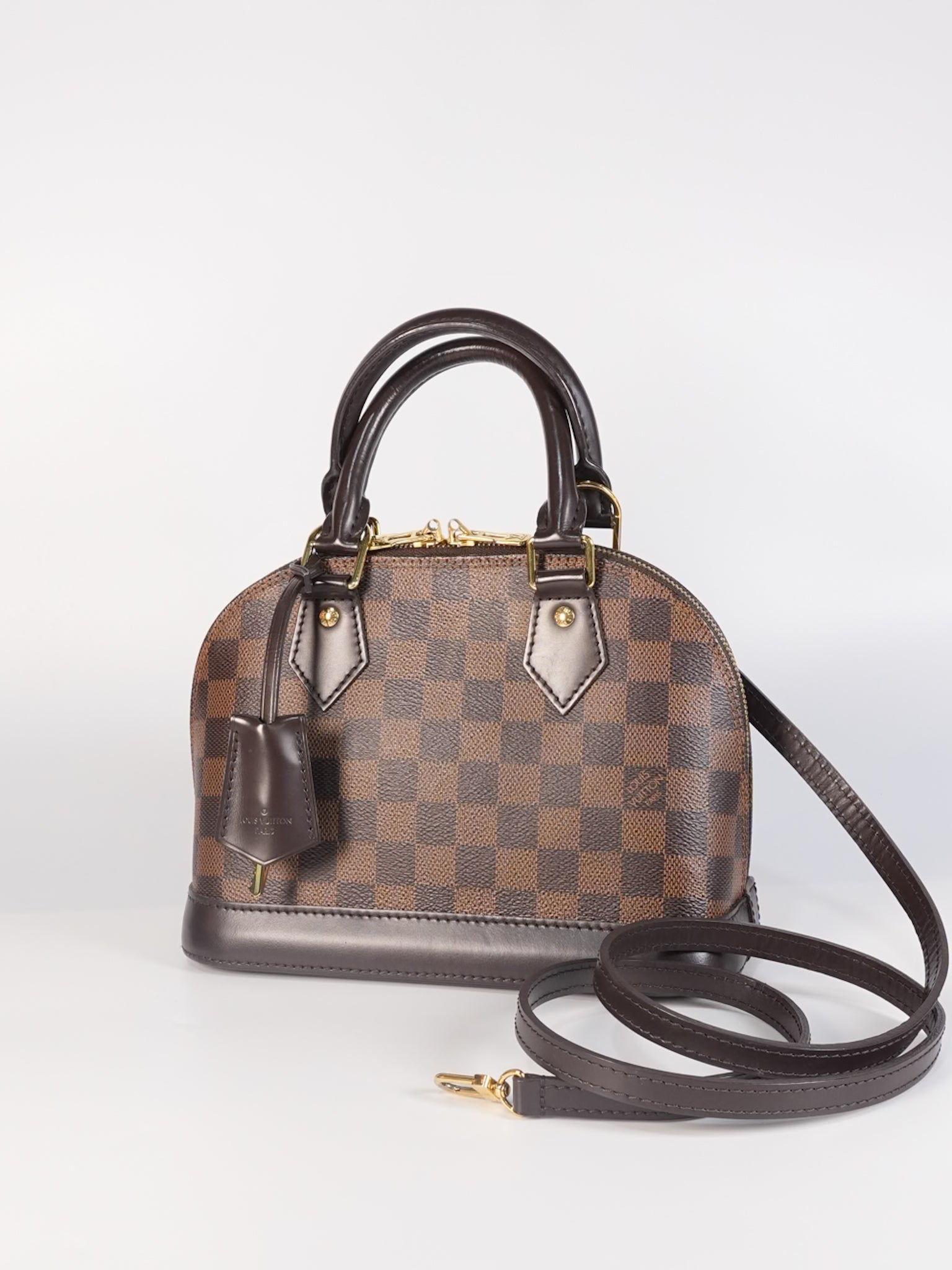 Alma BB in Damier Ebene Canvas (Date Code: AR0147) | Purse Maison Luxury Bags Shop